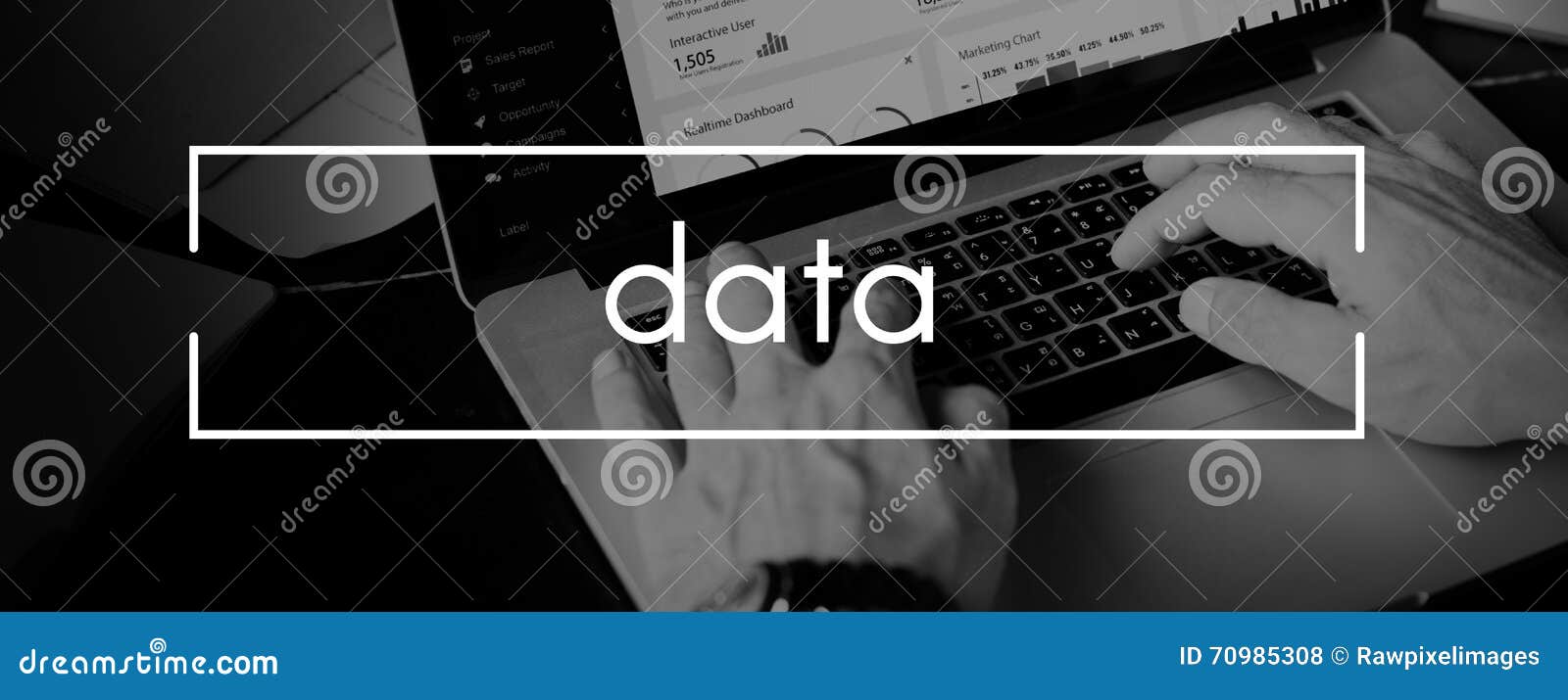 Data Information Technology Network Operations Concept Stock Photo
