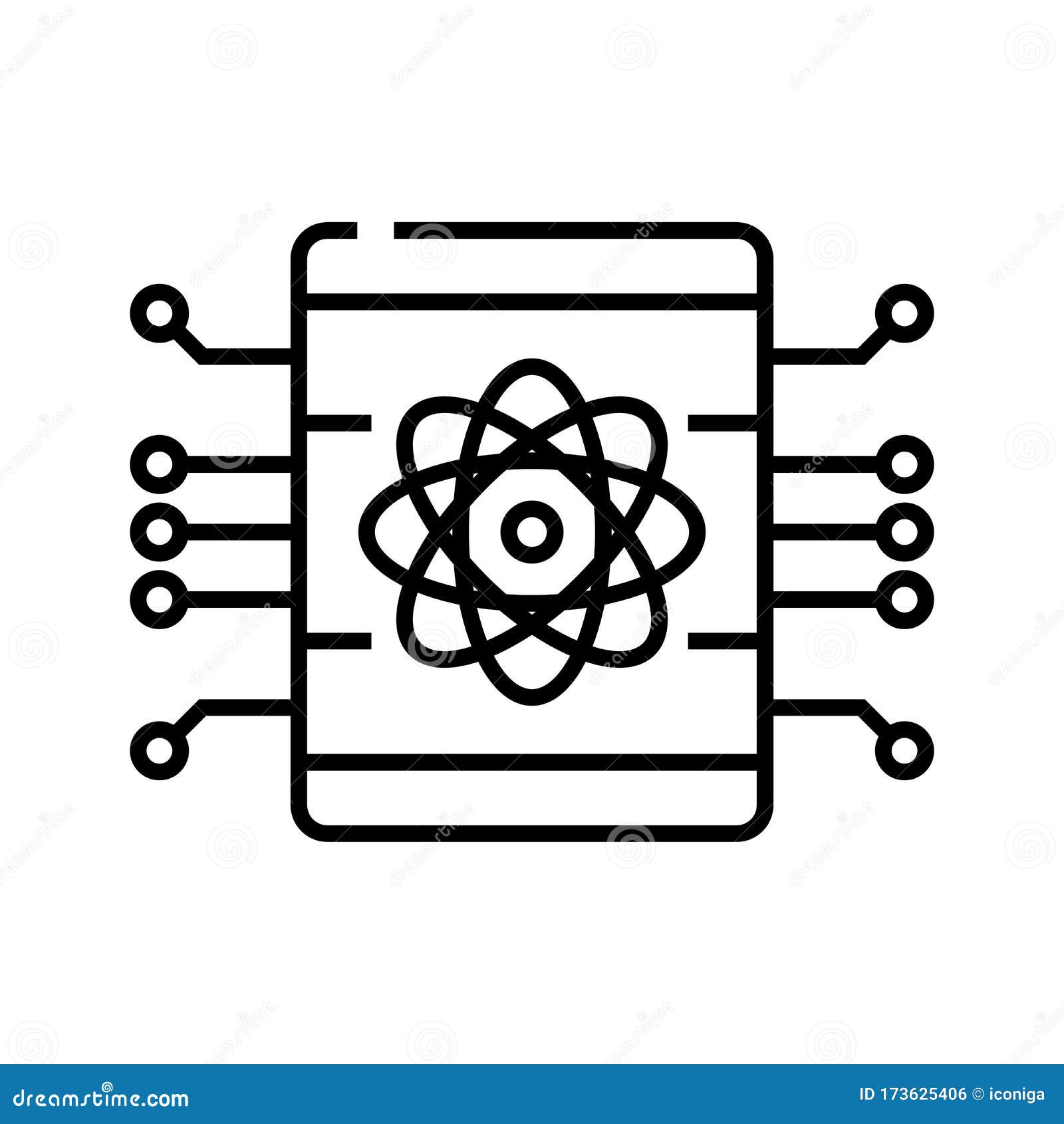 Data Link Line Icon, Concept Sign, Outline Vector Illustration, Linear ...