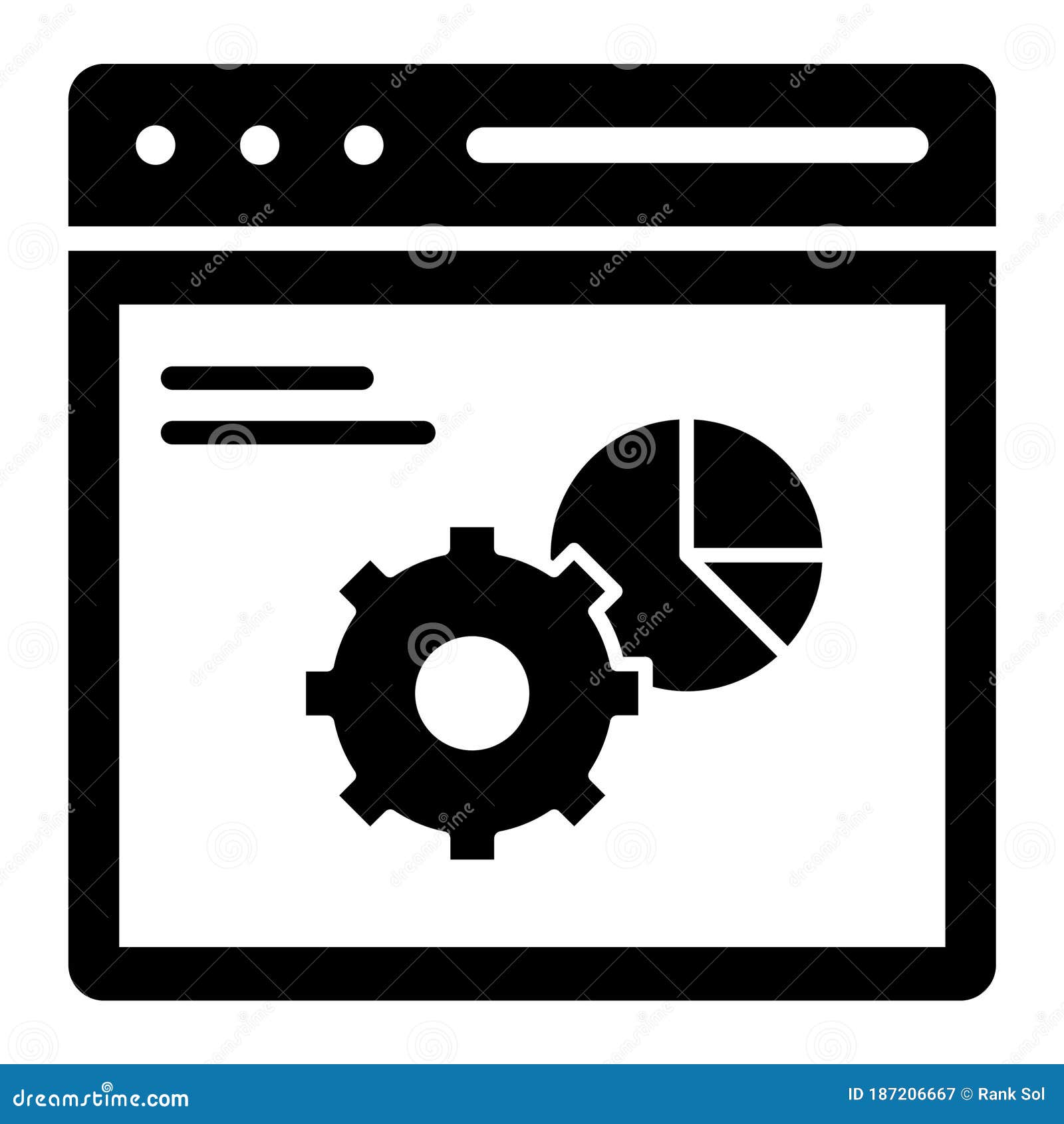 data management  glyph style  icon which can easily modify or edit