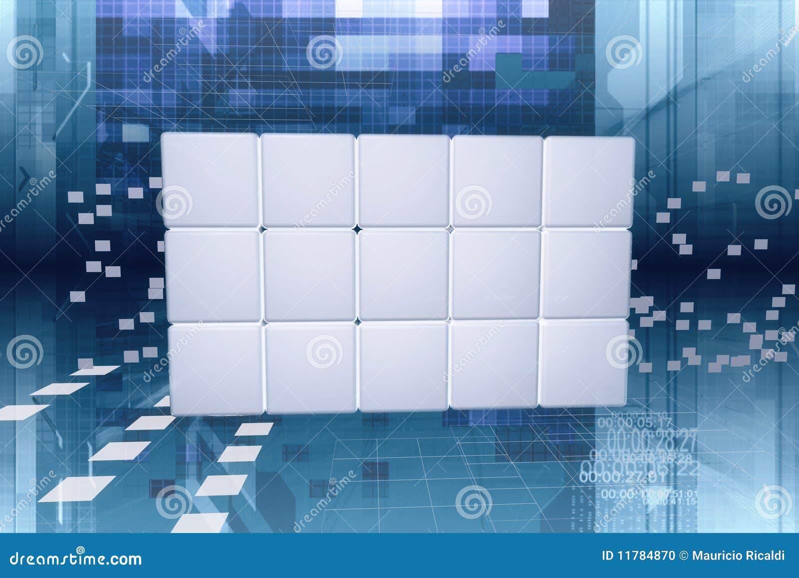 data panel in the cyberspace