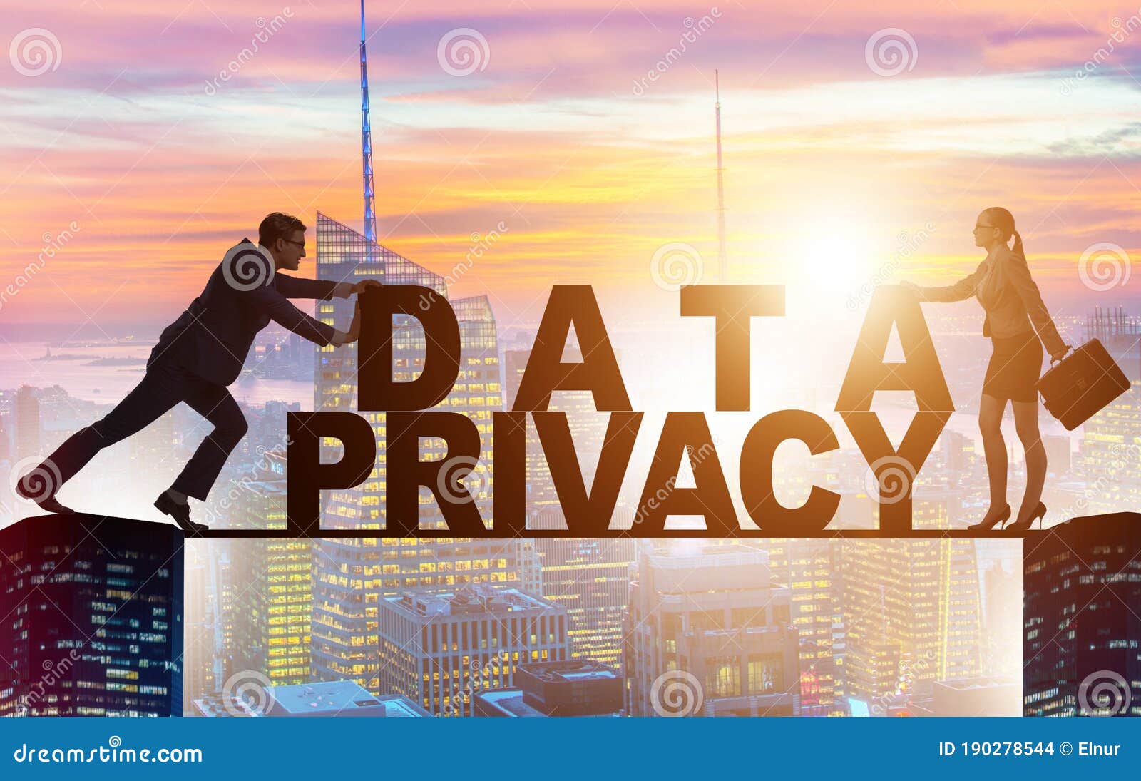 Data Privacy Concept in Modern it Technology Stock Photo Image of