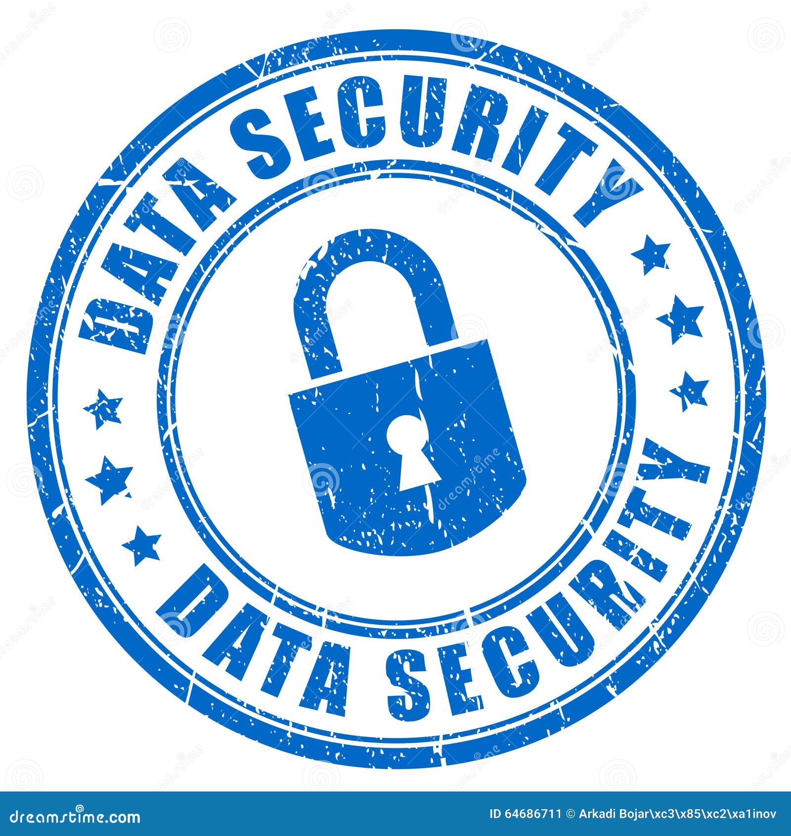 Data security stock vector. Illustration of computer 64686711