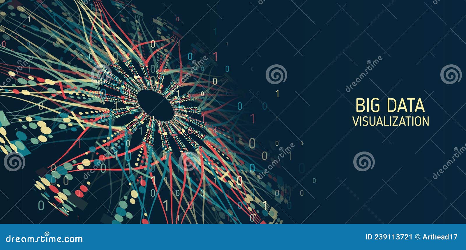 Data Sorting Process. Big Data Stream Futuristic Infographics. File ...