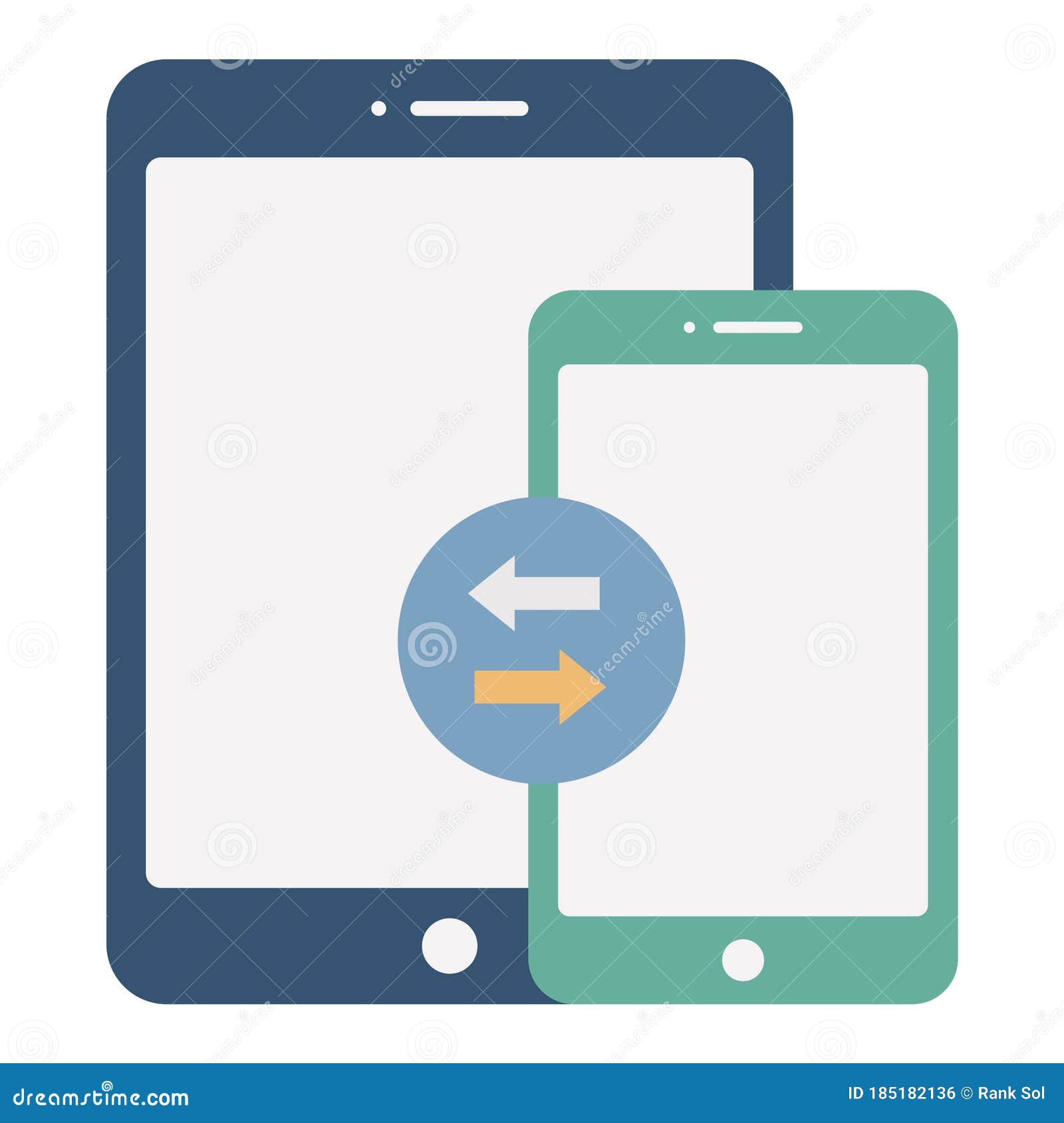 data transfer flat   icon which can easily modify or edit