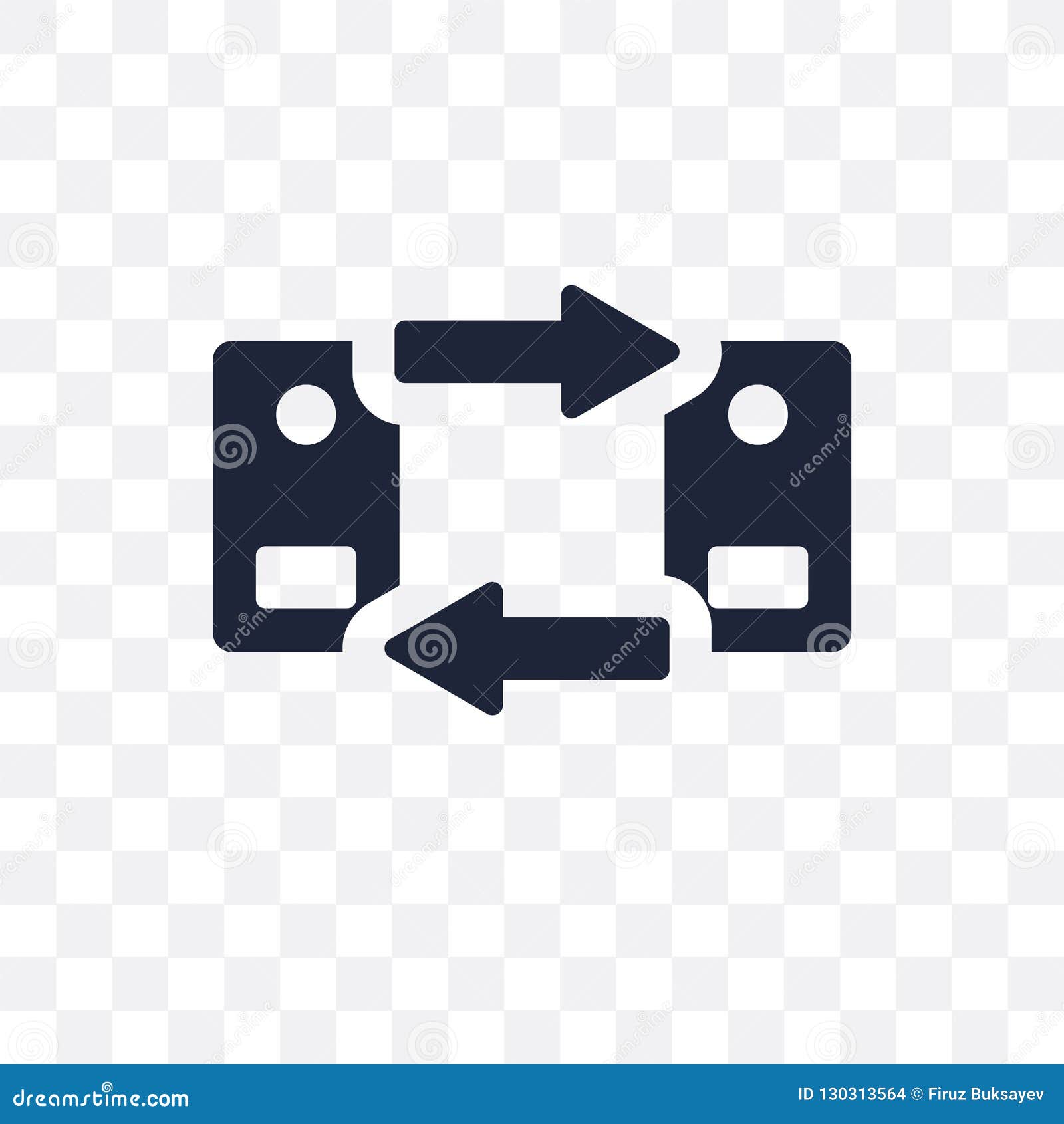 Data Transfer Transparent Icon. Data Transfer Symbol Design from Stock