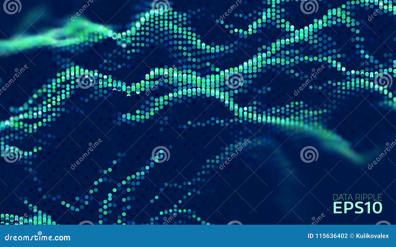 data wave abcstact  background. technology composition. cyber bigdata flow