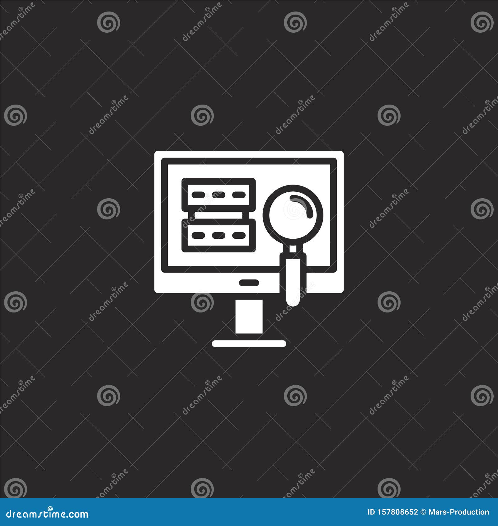 Database Icon Filled Database Icon For Website Design And Mobile App Development Database Icon From Filled Network And Data Stock Vector Illustration Of Icon Storage