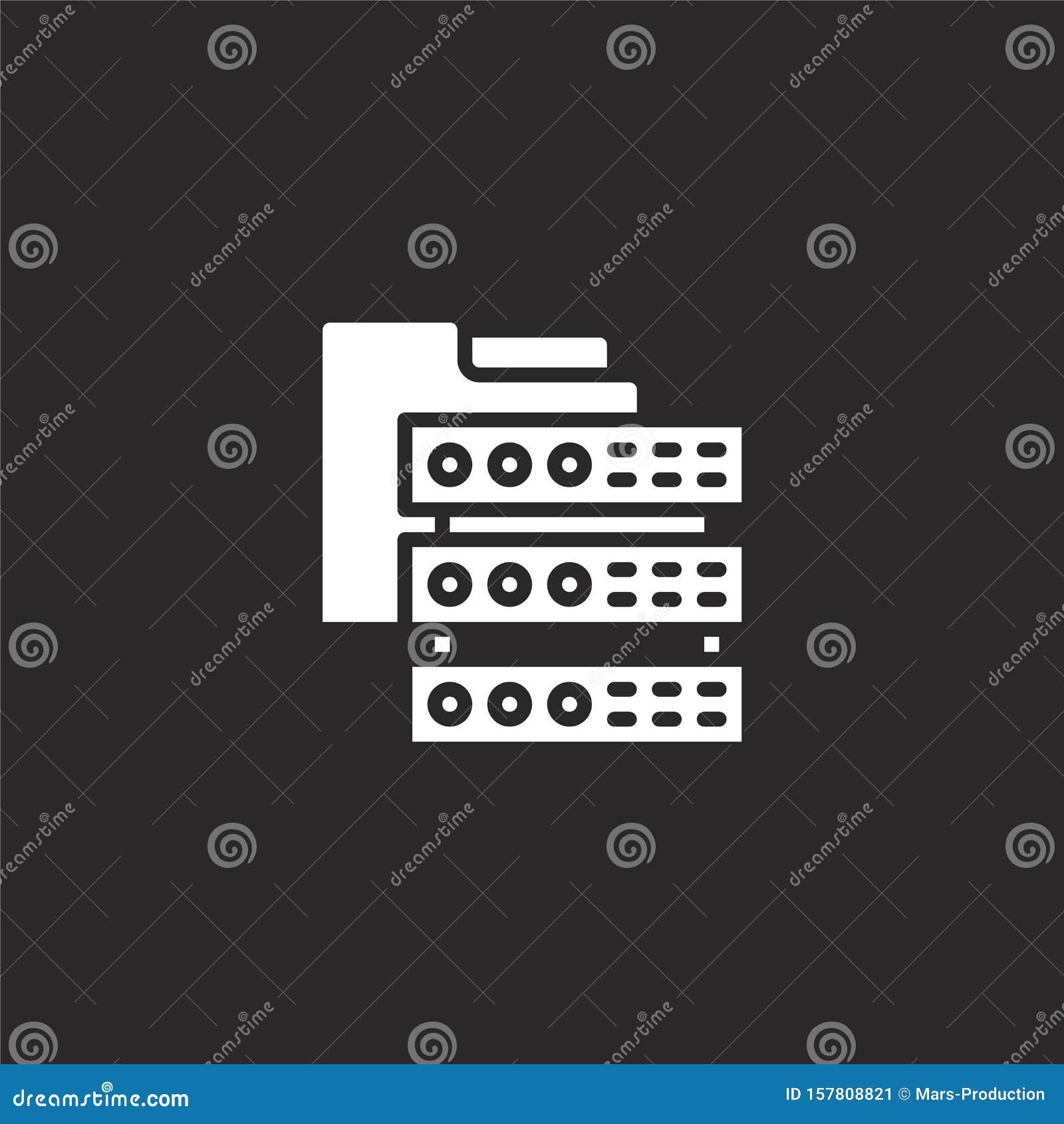 Database Icon Filled Database Icon For Website Design And Mobile App Development Database Icon From Filled Network And Data Stock Vector Illustration Of Computing Icon