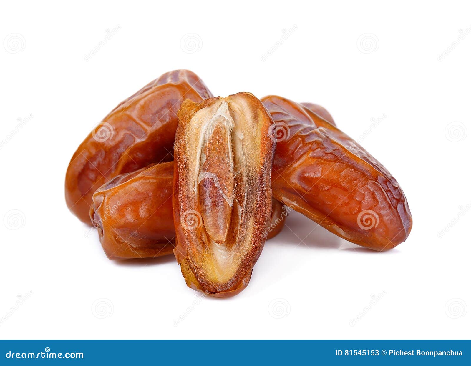 Date Fruit Isolated on the White Background Stock Image Image of