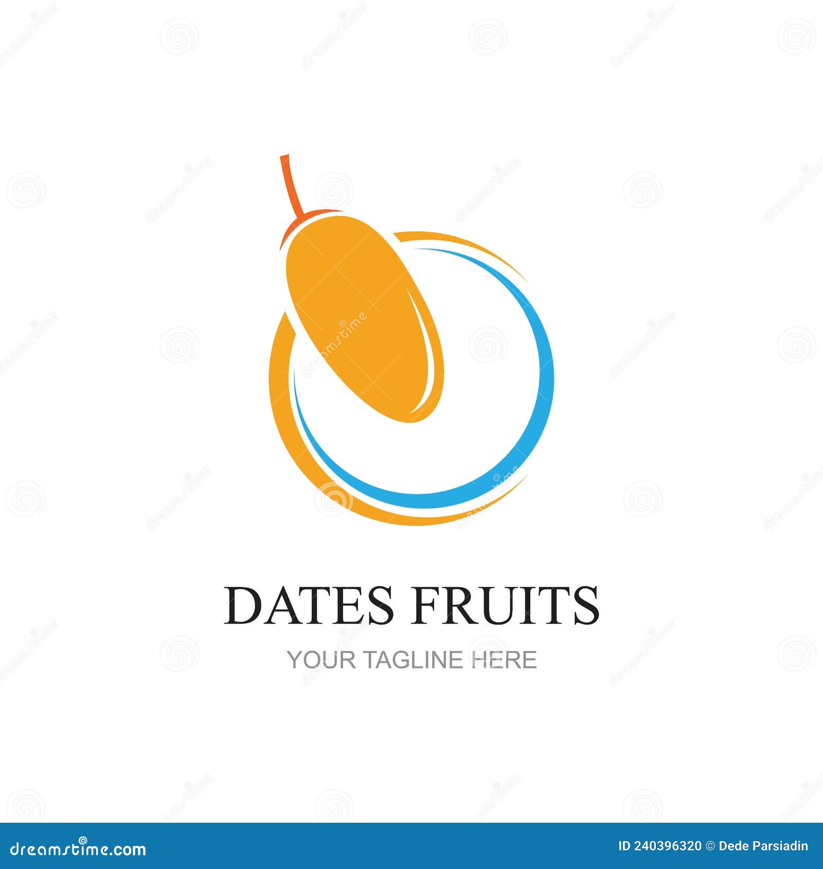 Dates Fruits for Creating Brand Products Design Vector Illustration Stock Vector Illustration