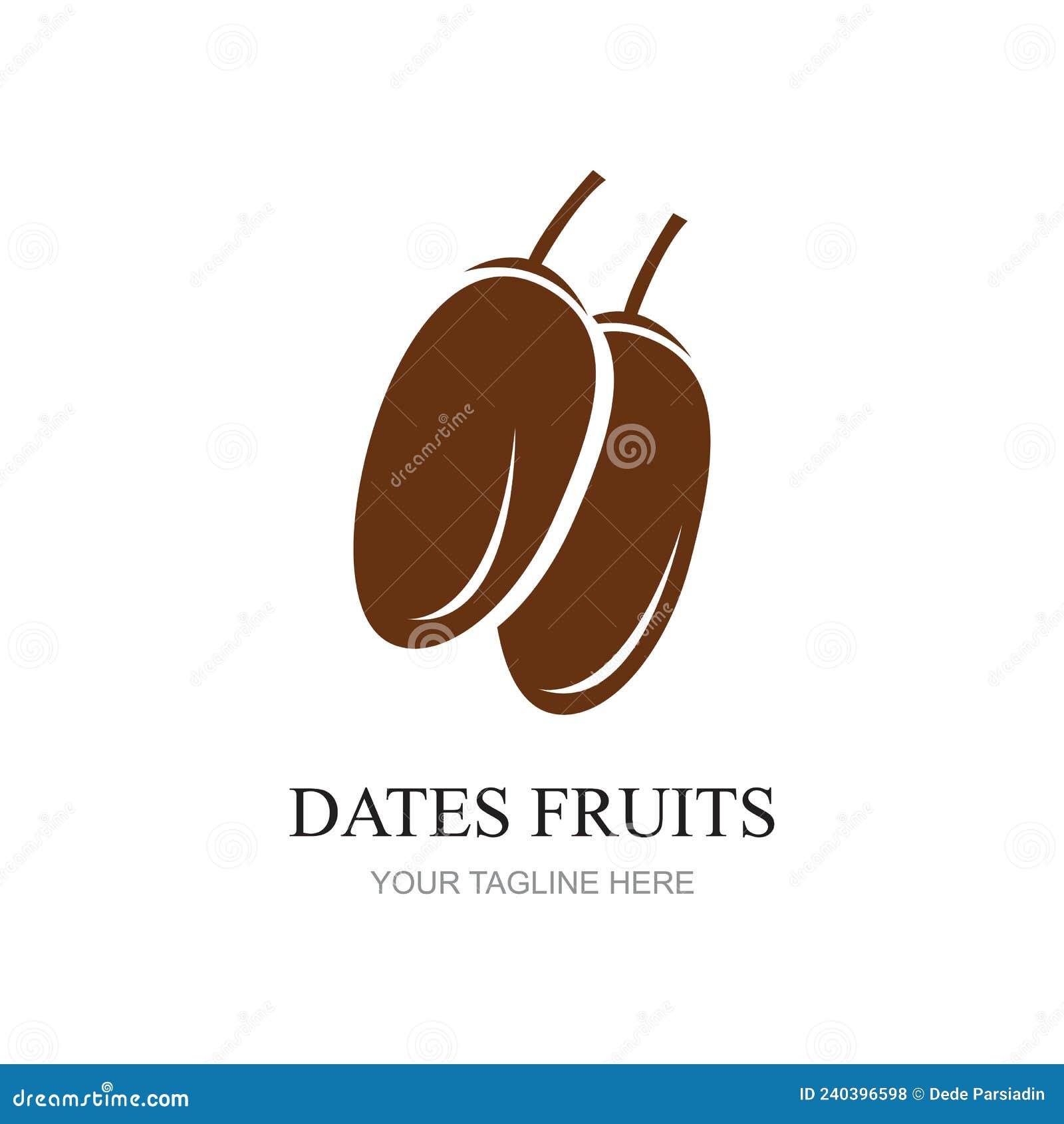 Dates Fruits for Creating Brand Products Design Vector Illustration Stock Vector Illustration