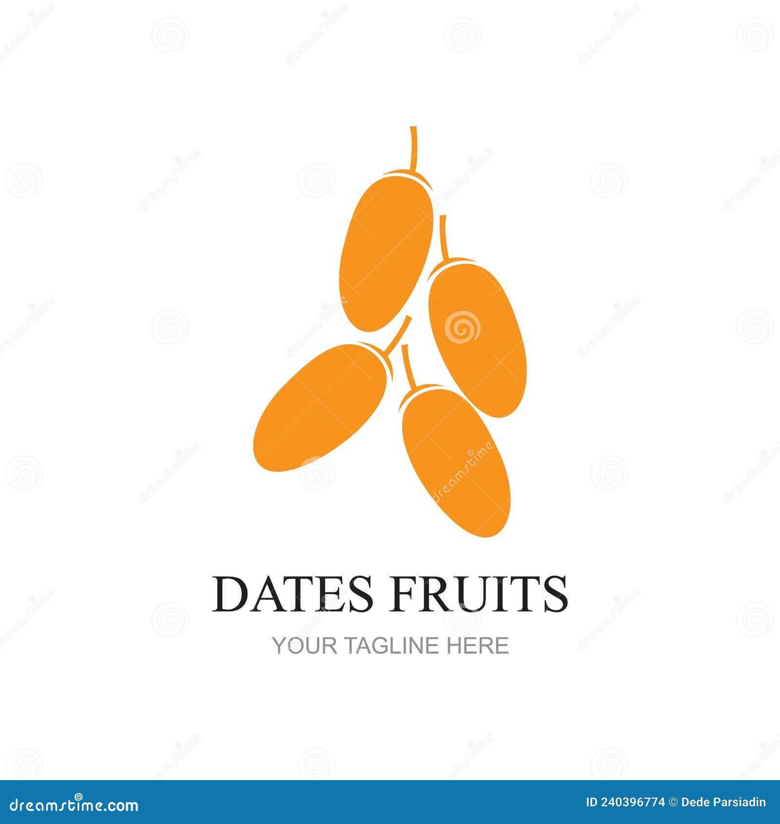 Dates Fruits for Creating Brand Products Design Vector Illustration Stock Vector Illustration