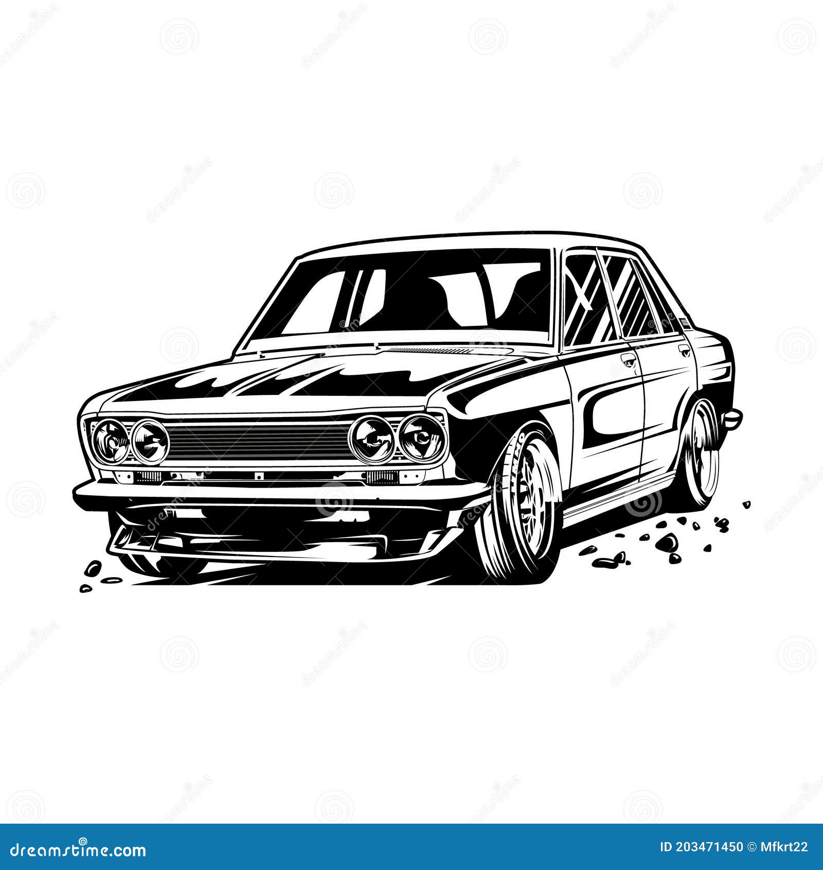 Classic Car Black White Stock Illustrations 6 952 Classic Car Black White Stock Illustrations Vectors Clipart Dreamstime