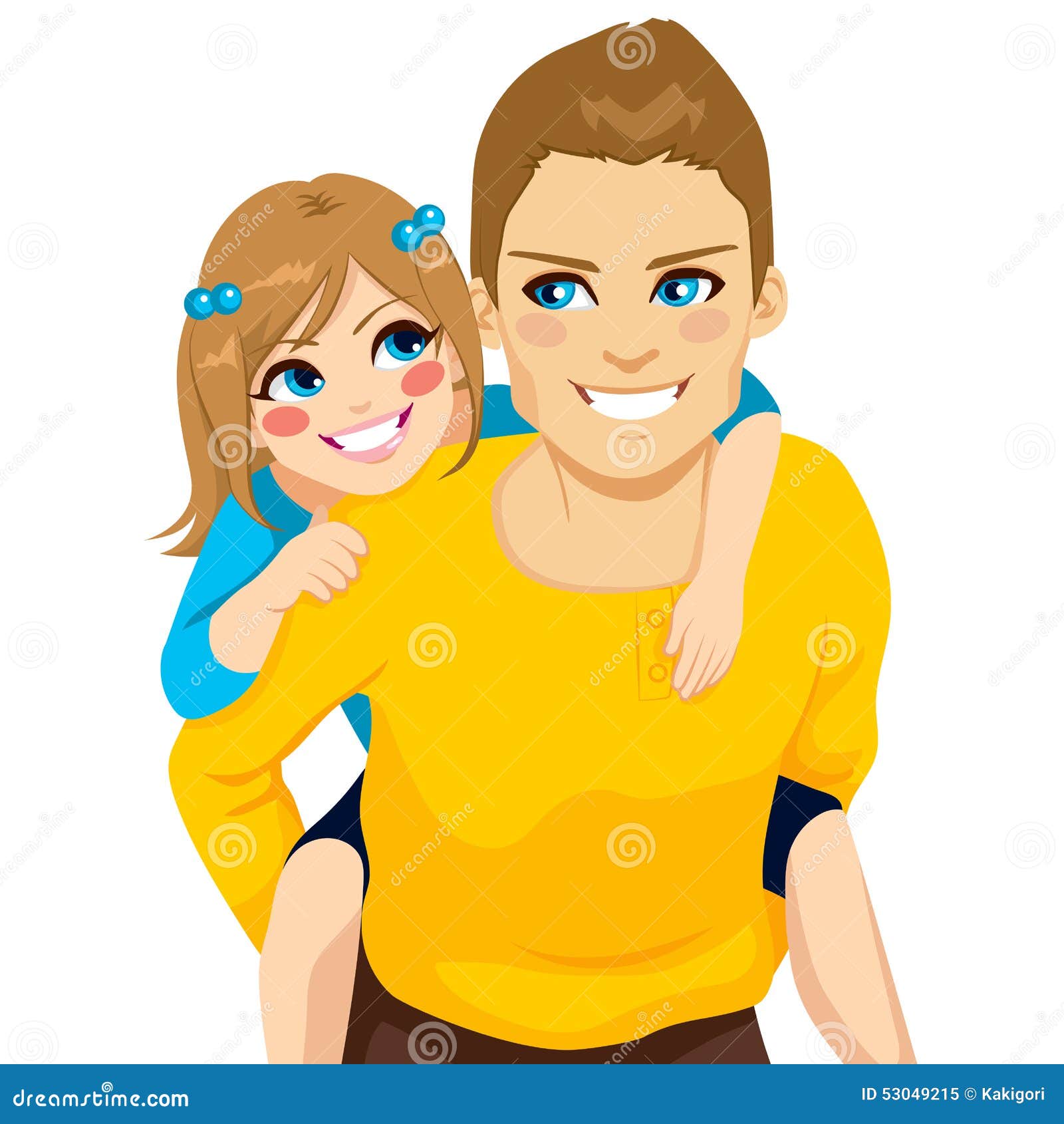 Daughter And Dad Piggyback Ride Stock Vector Illustration Of Daughter Love Daughter And Dad Piggyback Ride Stock Vector Illustration Of Daughter Love