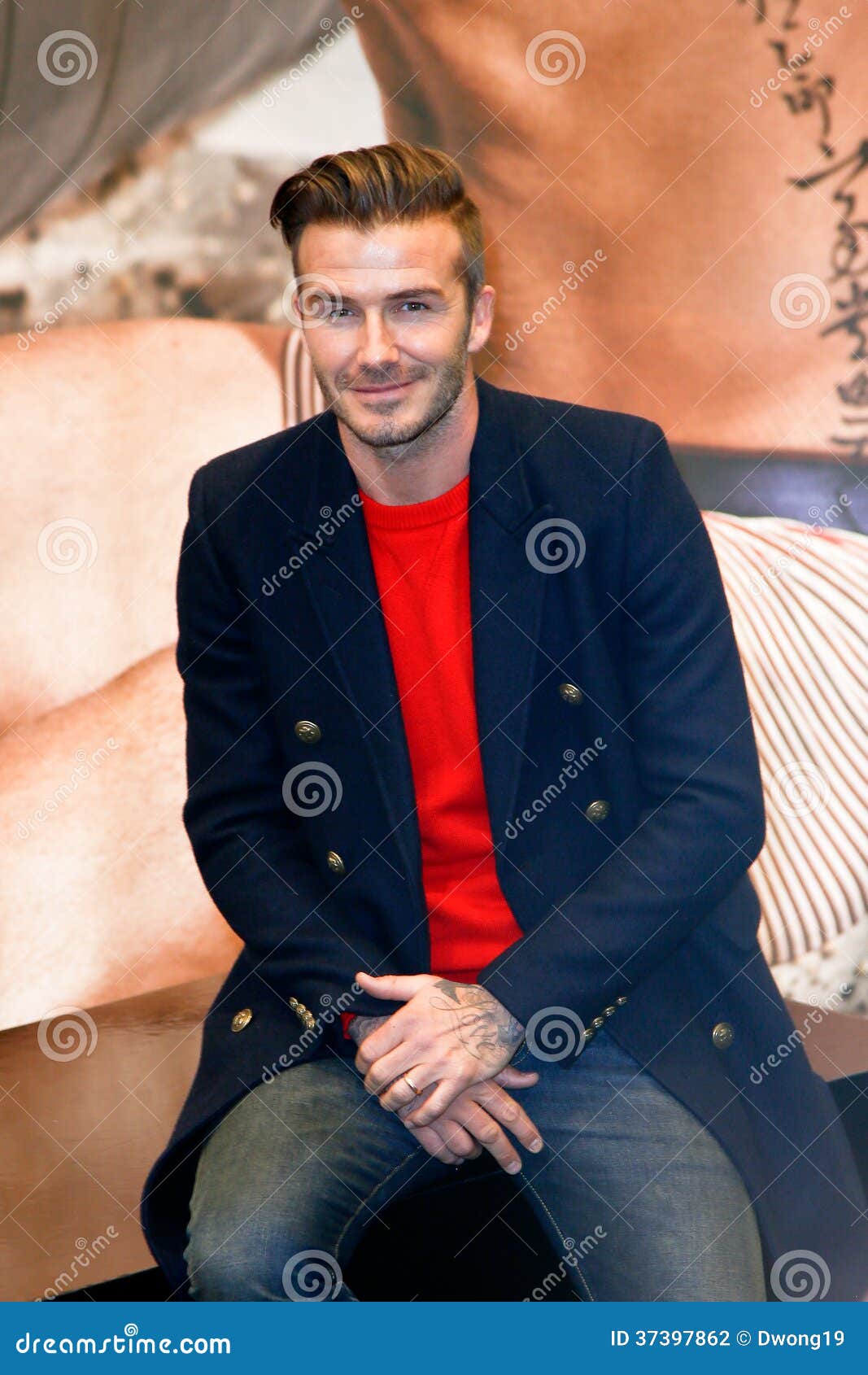 David Beckham Arriving His Hotel Vuitton Editorial Stock Photo - Stock  Image