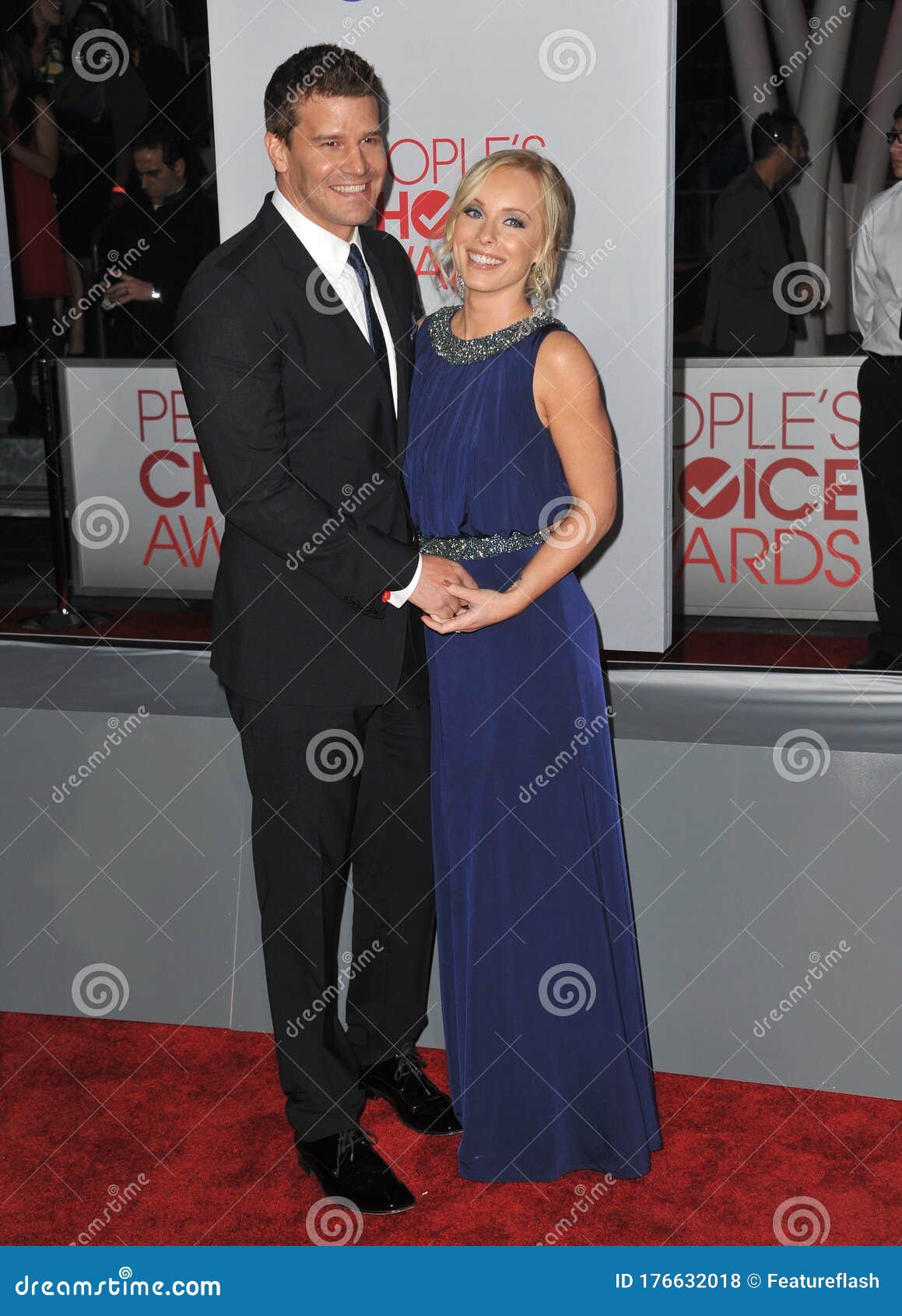 David Boreanaz Jaime Bergman Editorial Stock Photo Image Of Blue Length