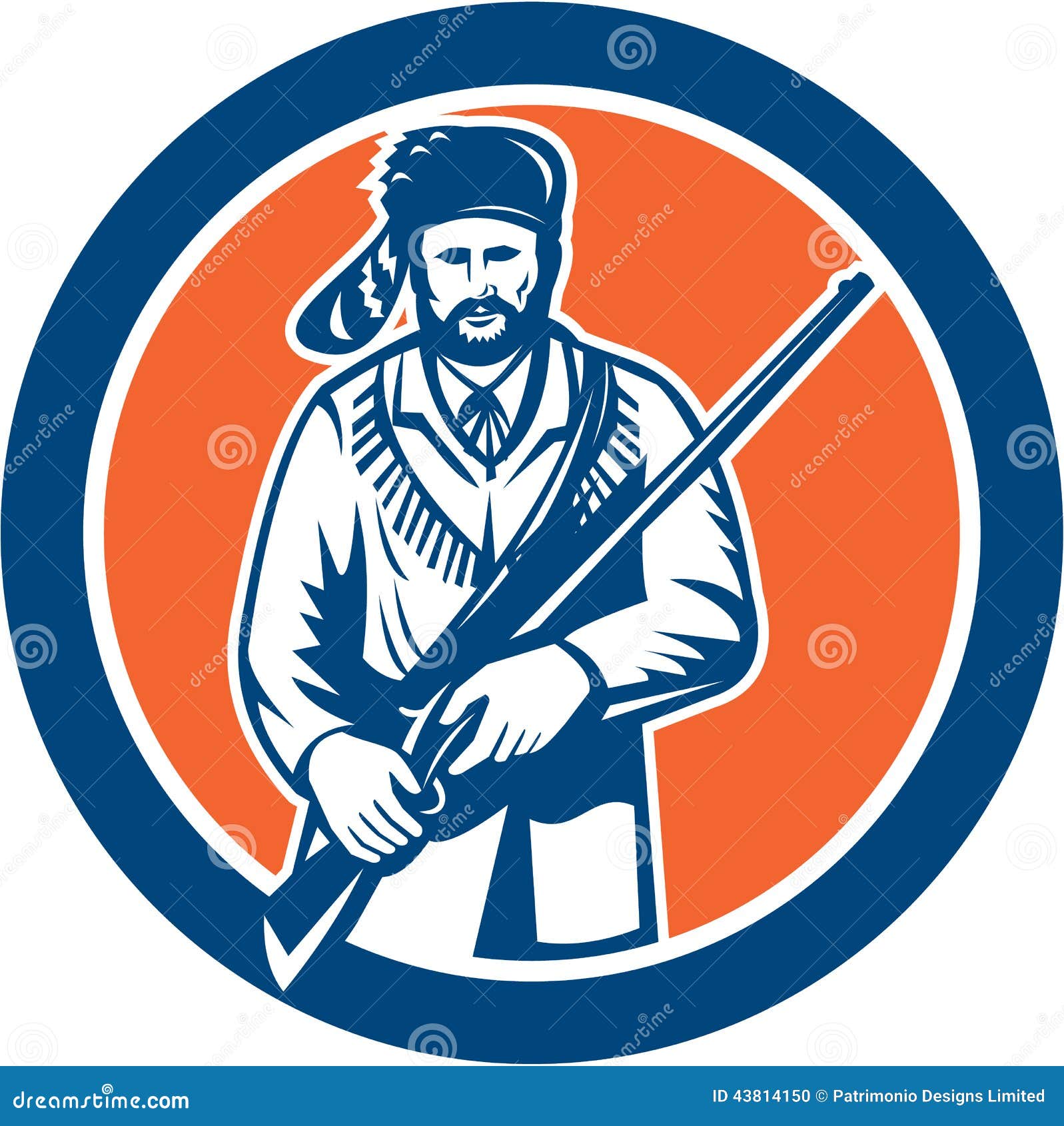 davy crockett clipart