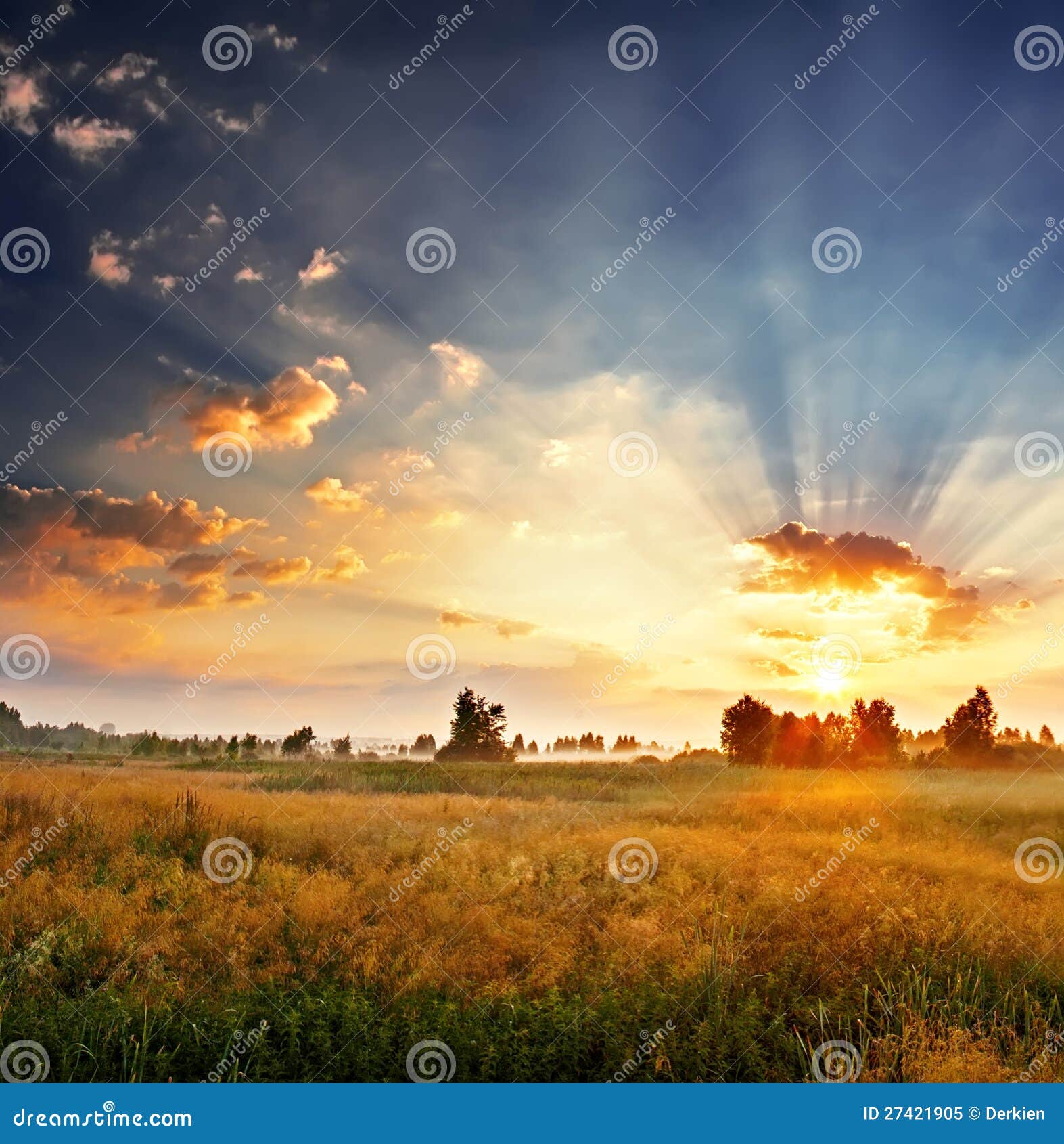 Dawn in a field stock image. Image of season, dawn, halo 27421905