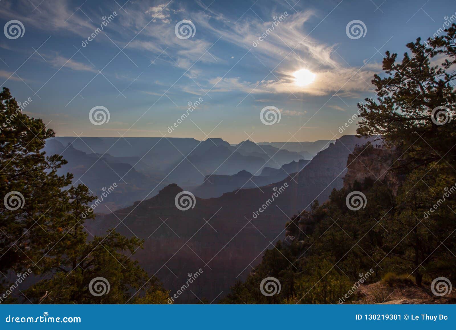 Dawn Grand Canyon stock image. Image of terrain, green - 130219301