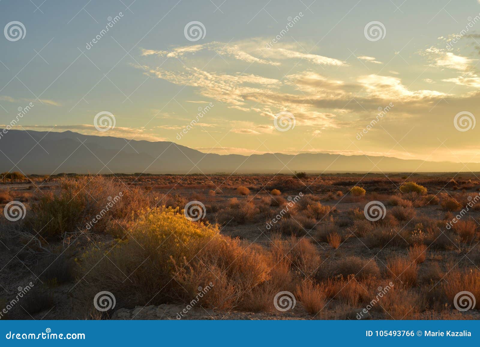 mojave desert dawn landscape sky clouds mountain range c