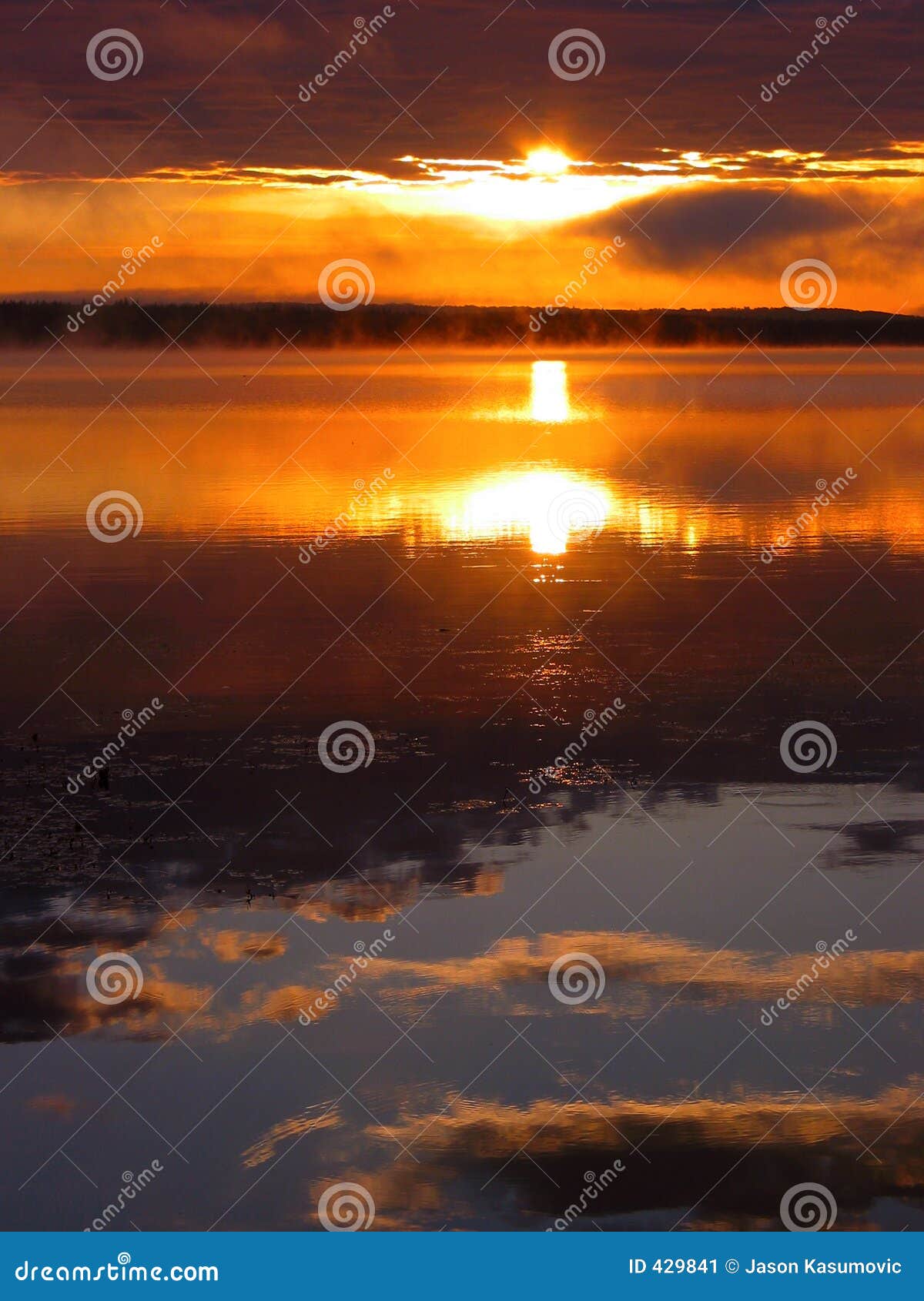 Dawn Reflections stock image. Image of canada, morning 429841