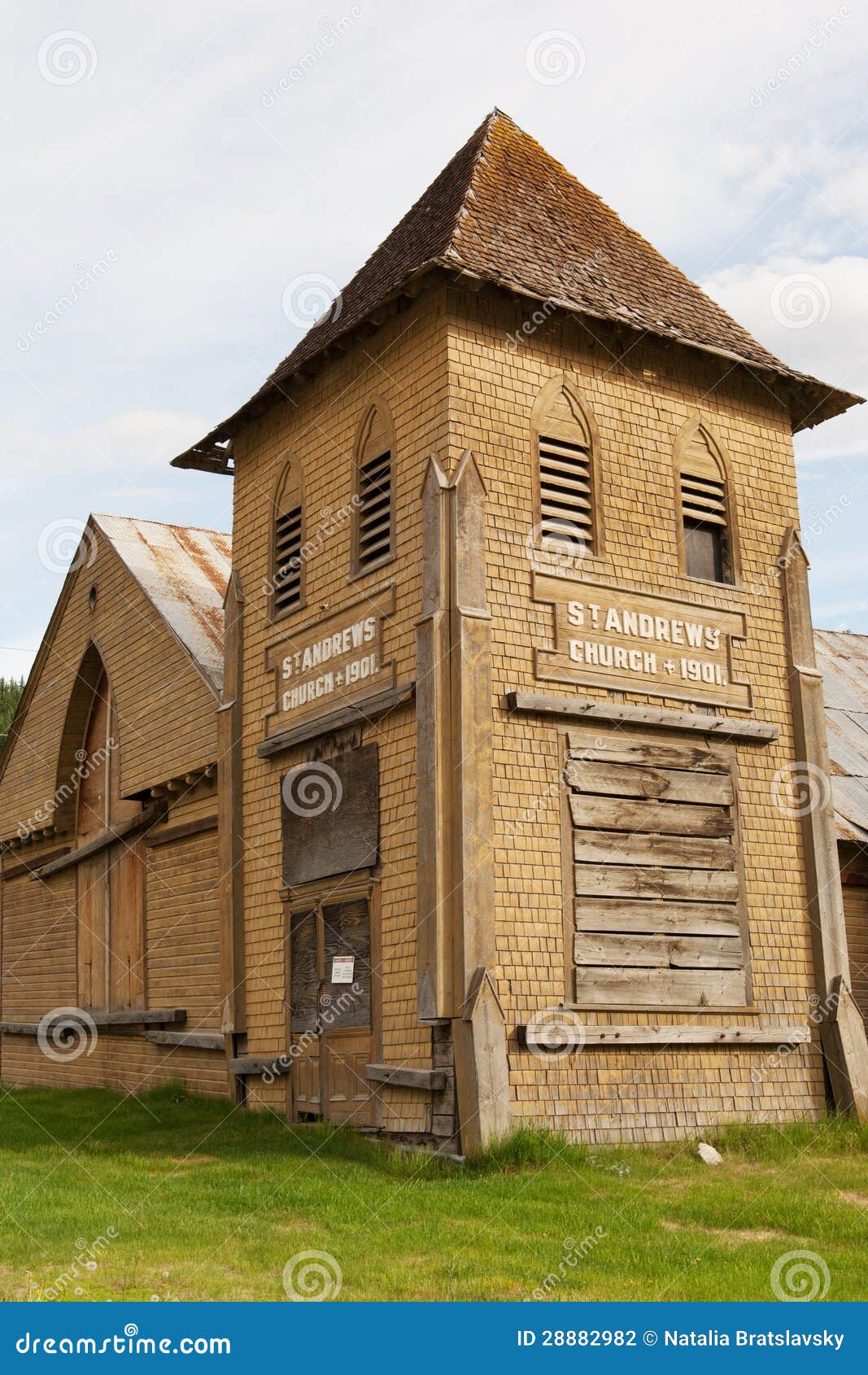 Dawson landmark stock photo. Image of klondike, period 28882982
