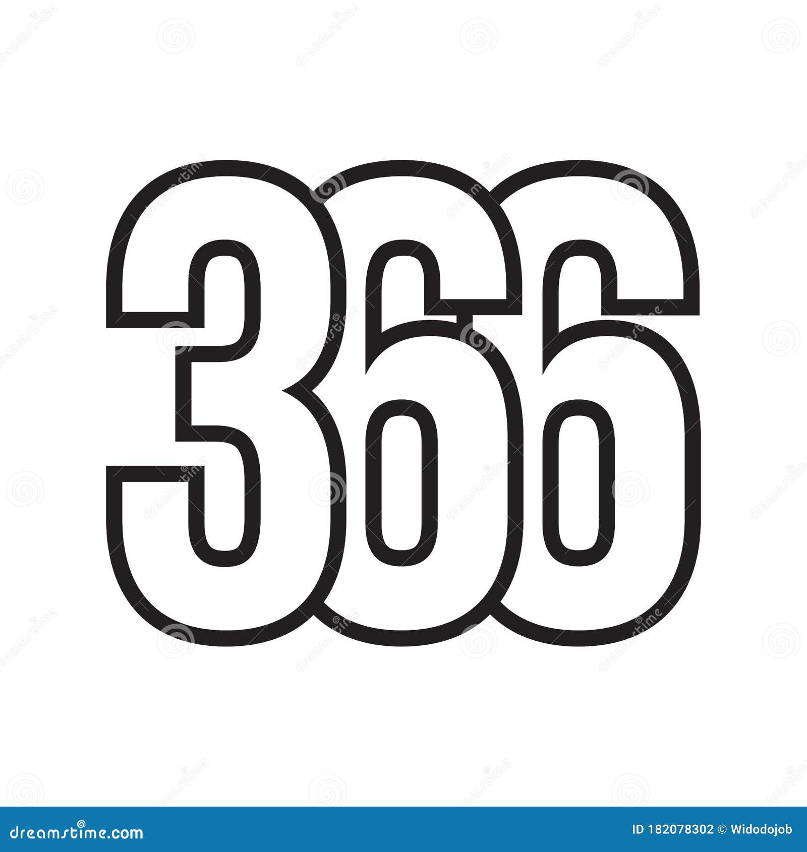 366 Day. Leap Year 2024 Design Vector Stock Vector Illustration of