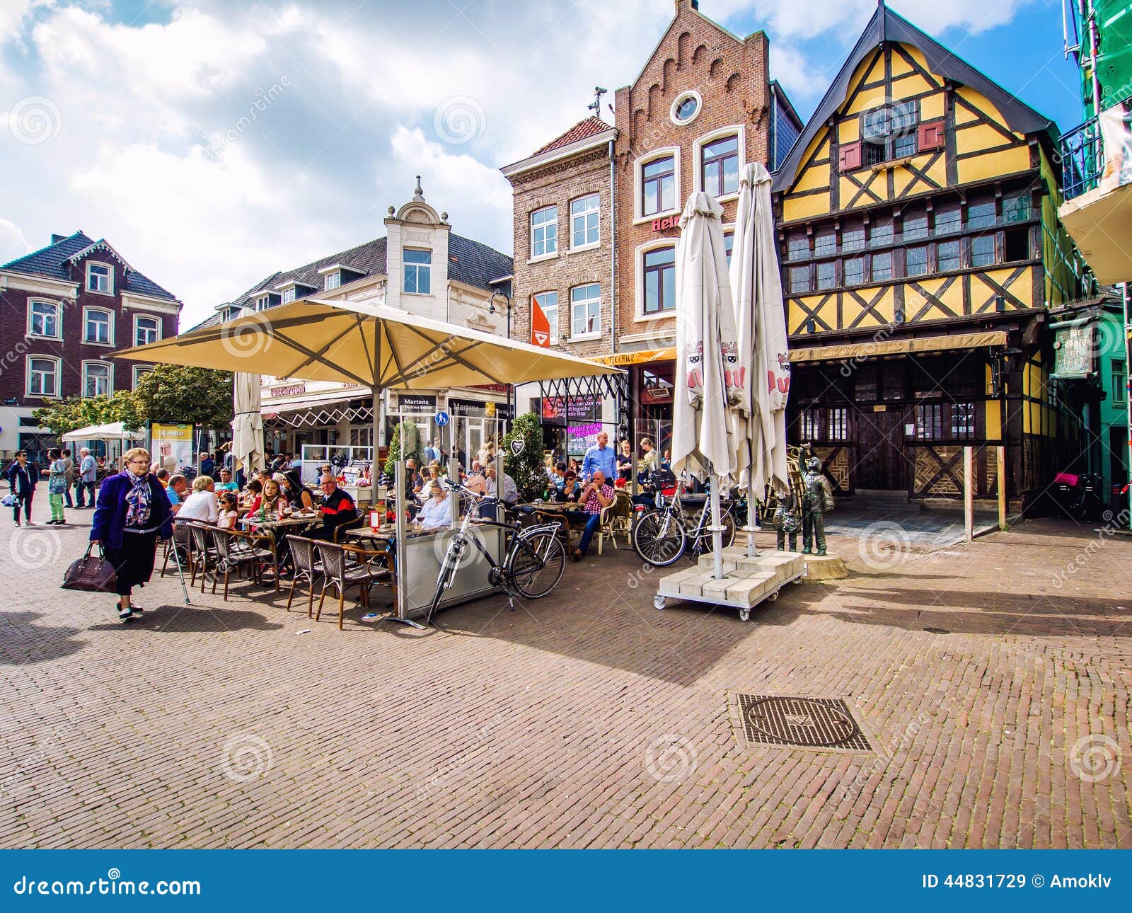 Day View Of Market Square. Sittard. Netherlands Editorial