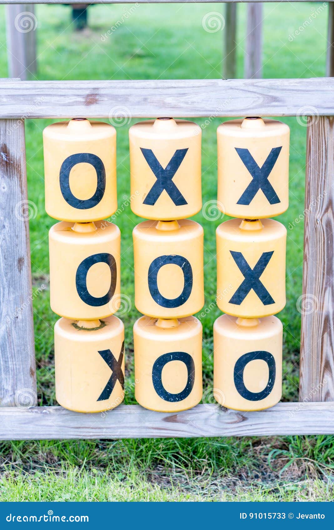 Day View of Tic Tac Toe Game Outside Playground Stock Image Image of