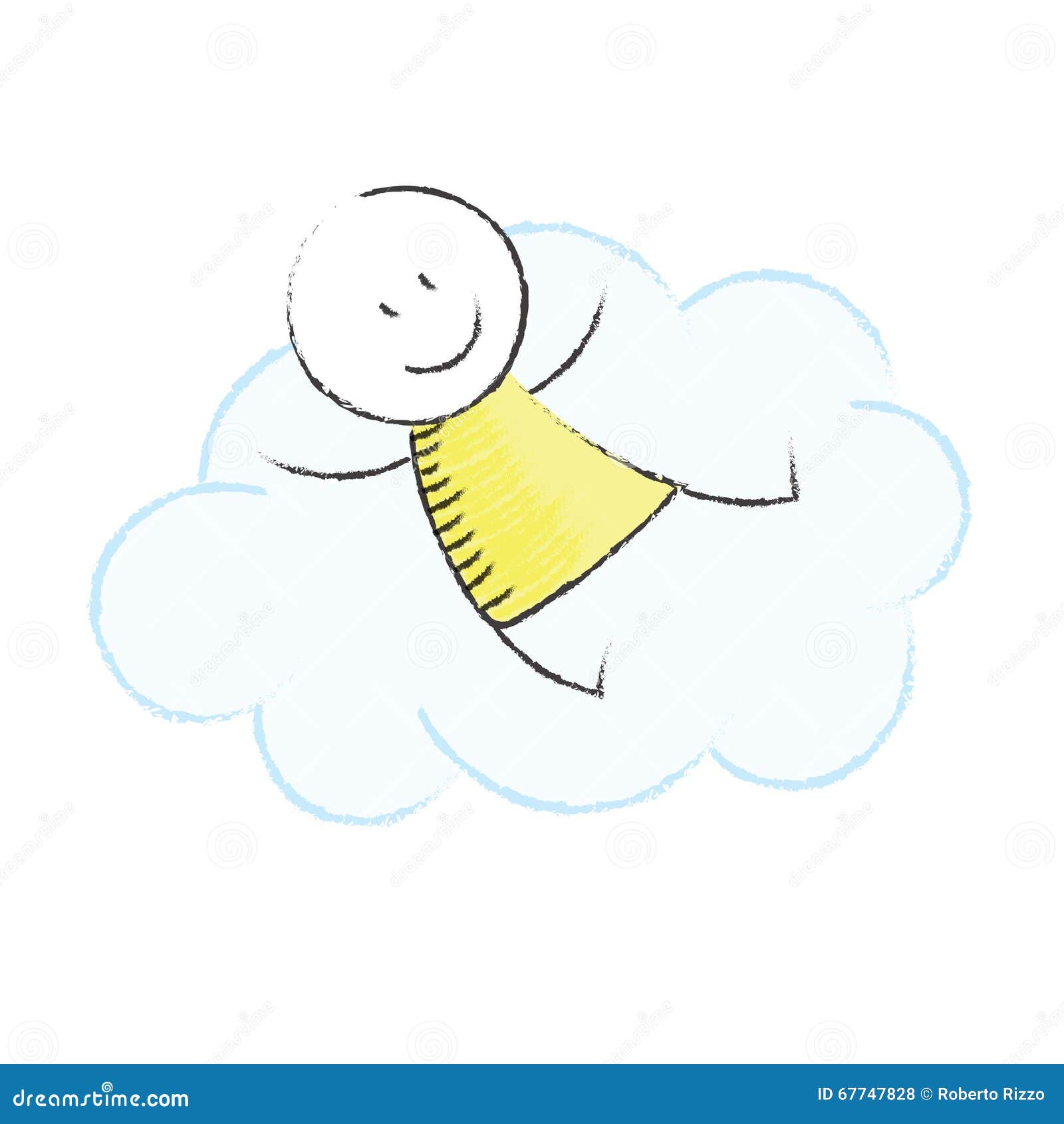 Daydream stock vector. Illustration of fantasize, child - 67747828