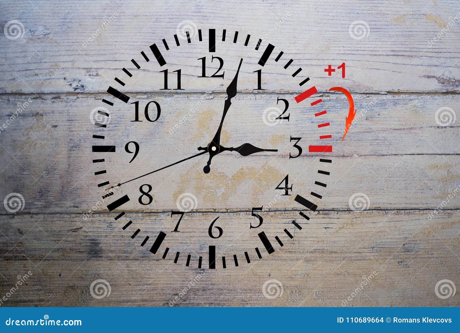 Daylight Saving Time. Change Clock To Summer Time. Stock Photo - Image of  longer, spring: 110689664