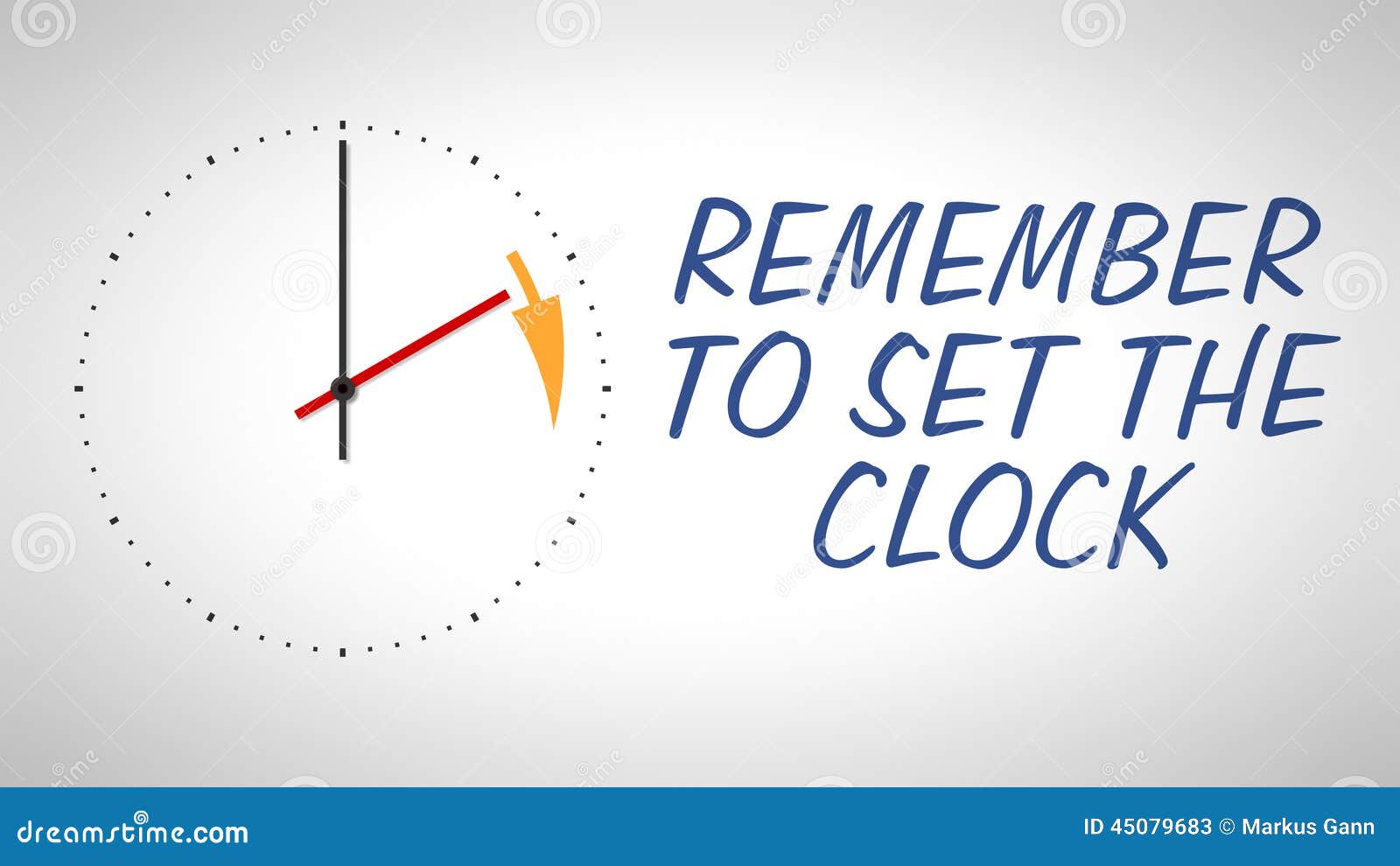 Daylight Saving Time Stock Illustration - Image: 450796831300 x 821