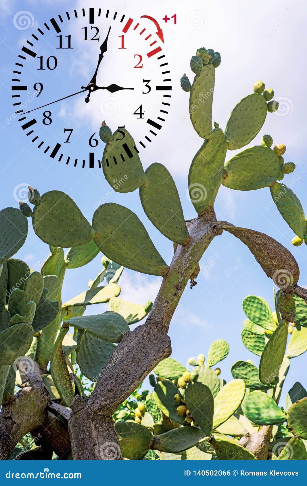 Daylight Saving Time. DST. Wall Clock Going To Winter Time Stock Photo