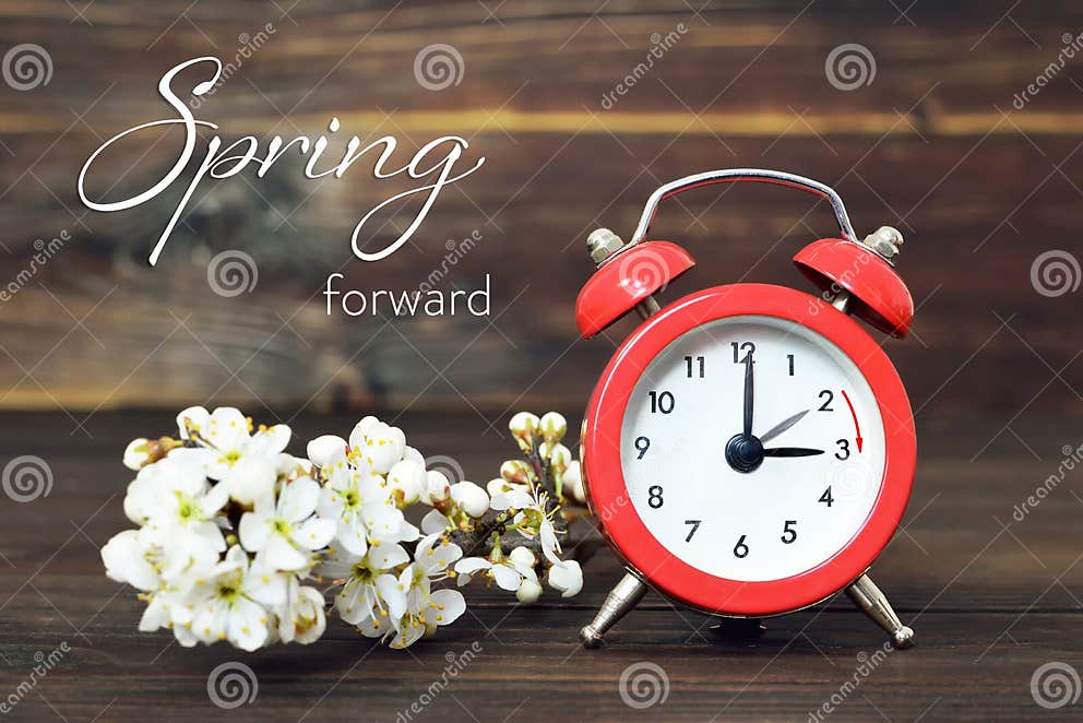 Daylight Saving Time, Spring Forward, Summer Time Change Stock Photo