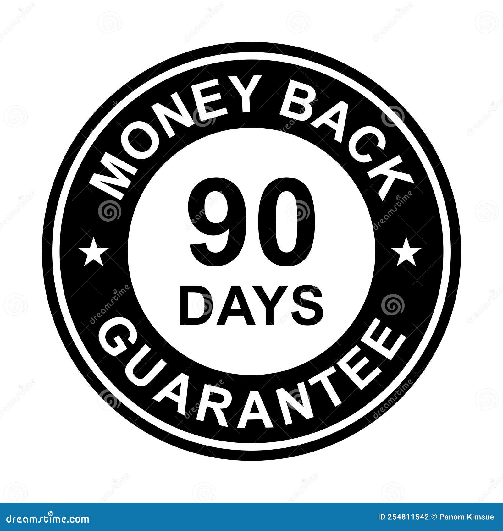 90 Days Money Back Guarantee Icon Vector for Graphic Design, Logo