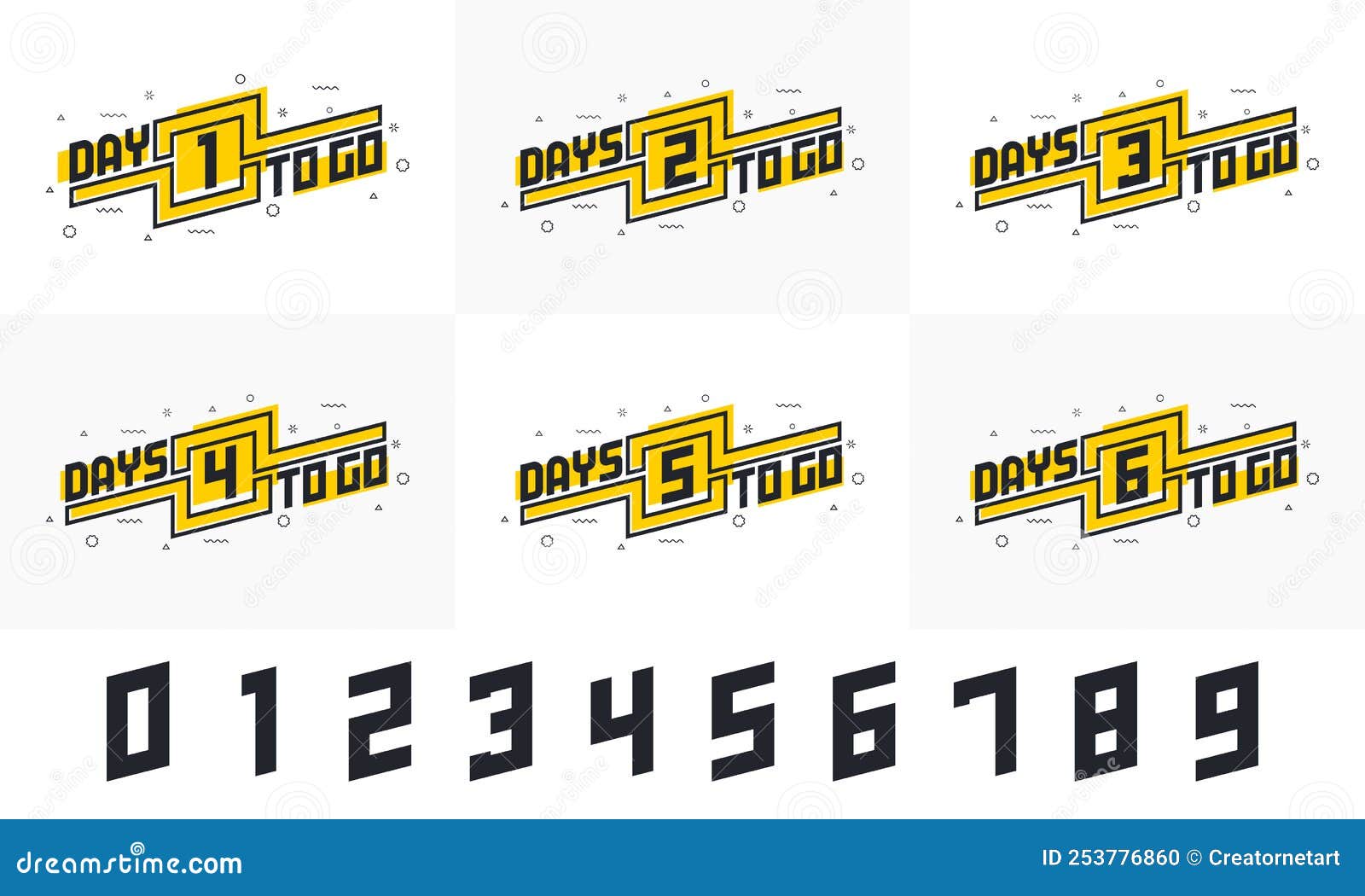 days to go sells promotional marketing  bundle. 1, 3, 7, 10, 15, 20 days left countdown  set
