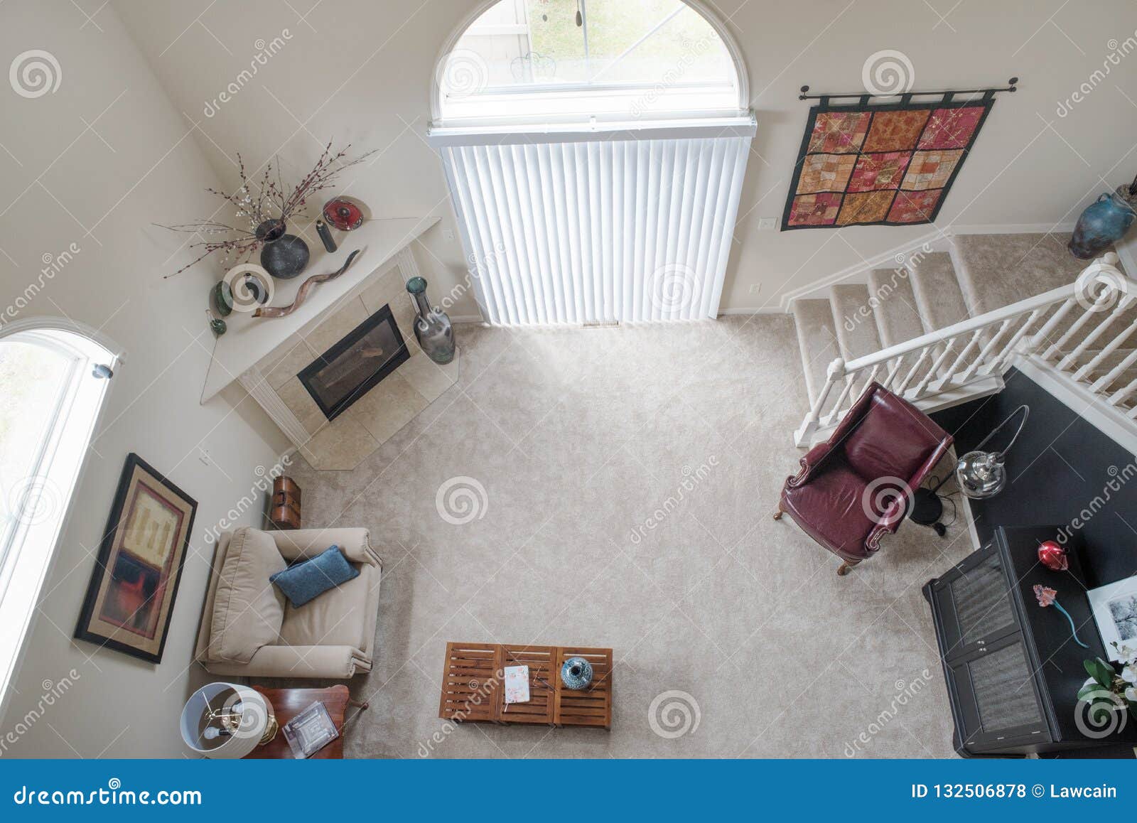 Condo Living Room From Loft Editorial Stock Photo Image Of