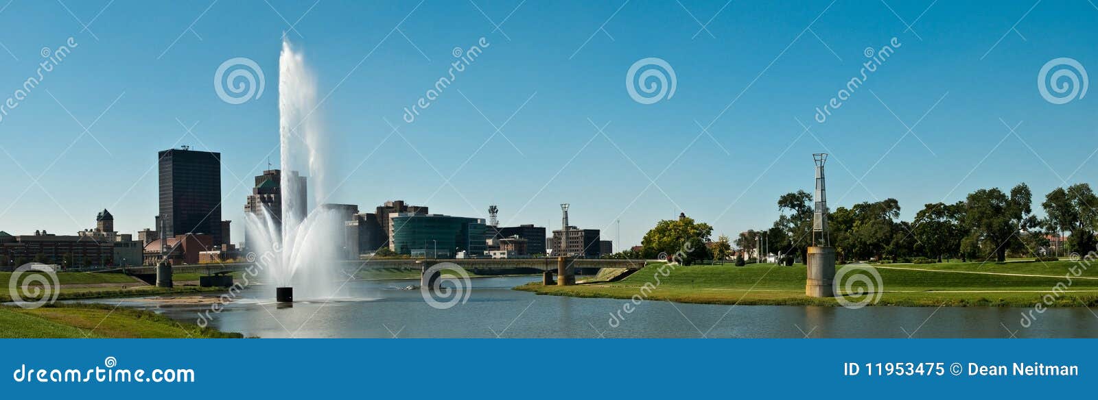 dayton riverscape pano