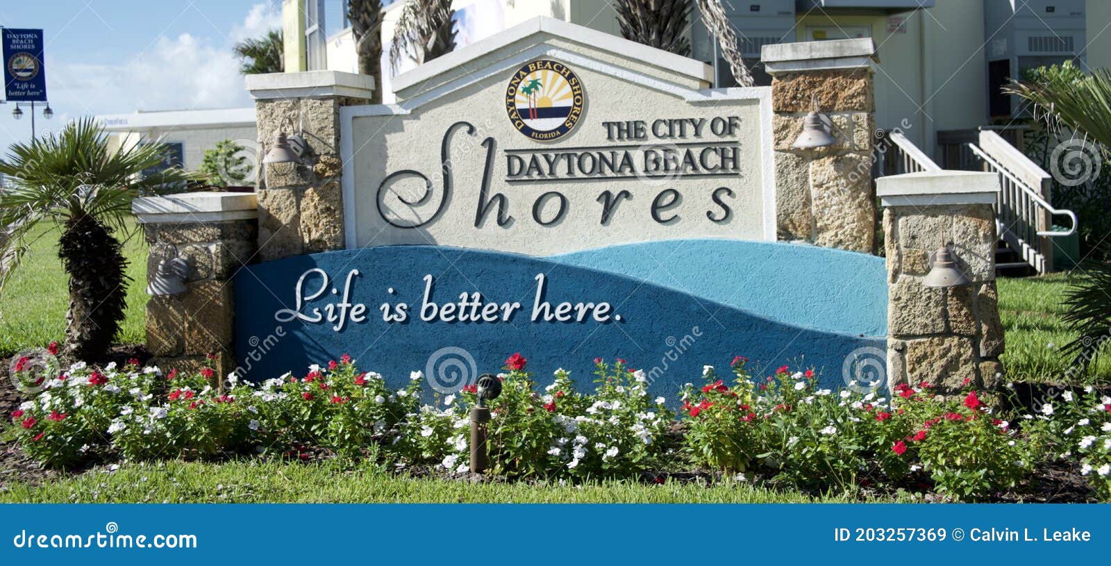 The City of Daytona Beach Shores, Daytona Beach, Florida Editorial