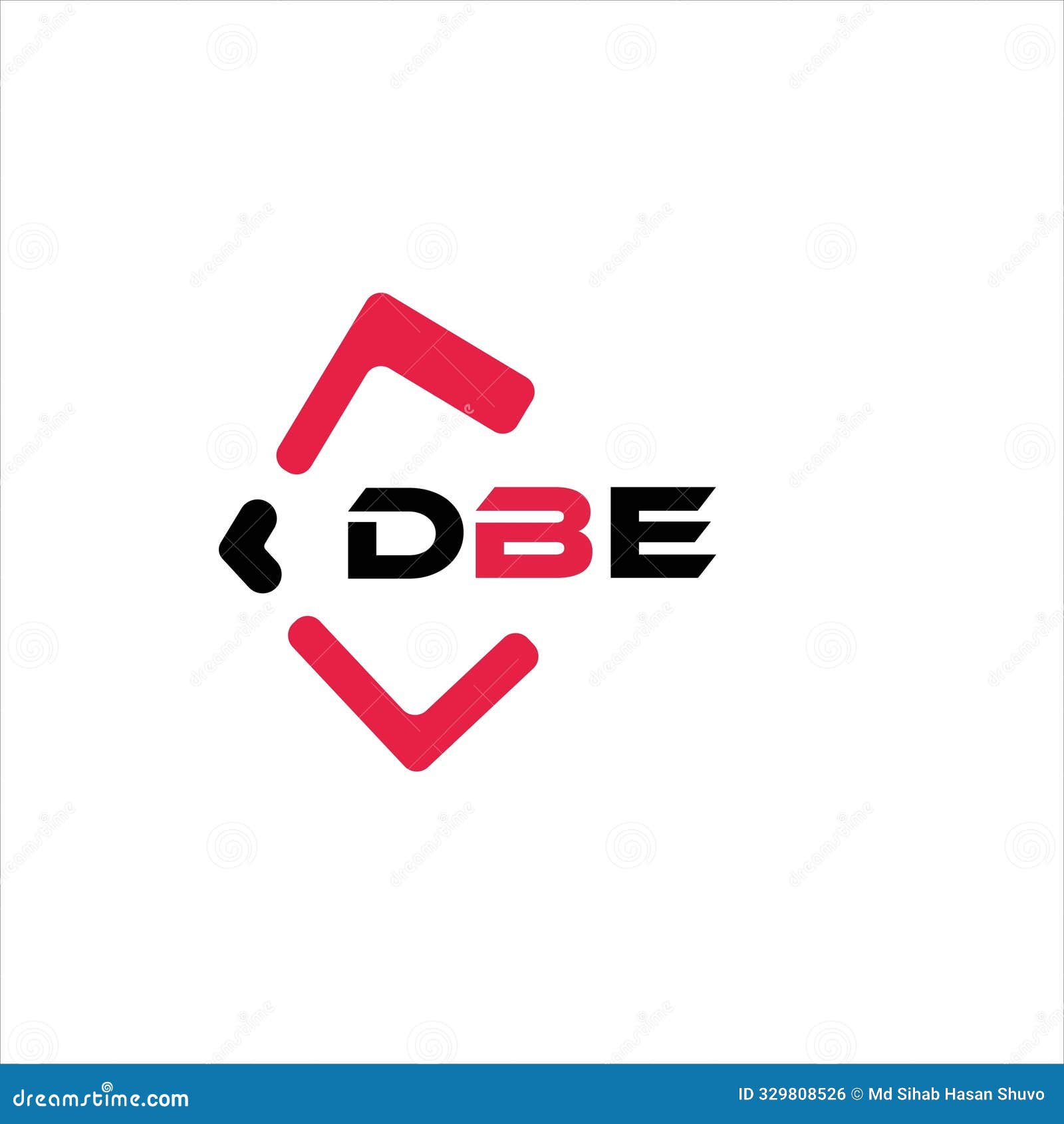 dbe creative minimalist letter logo. dbe unique  initials alphabet letter logo 