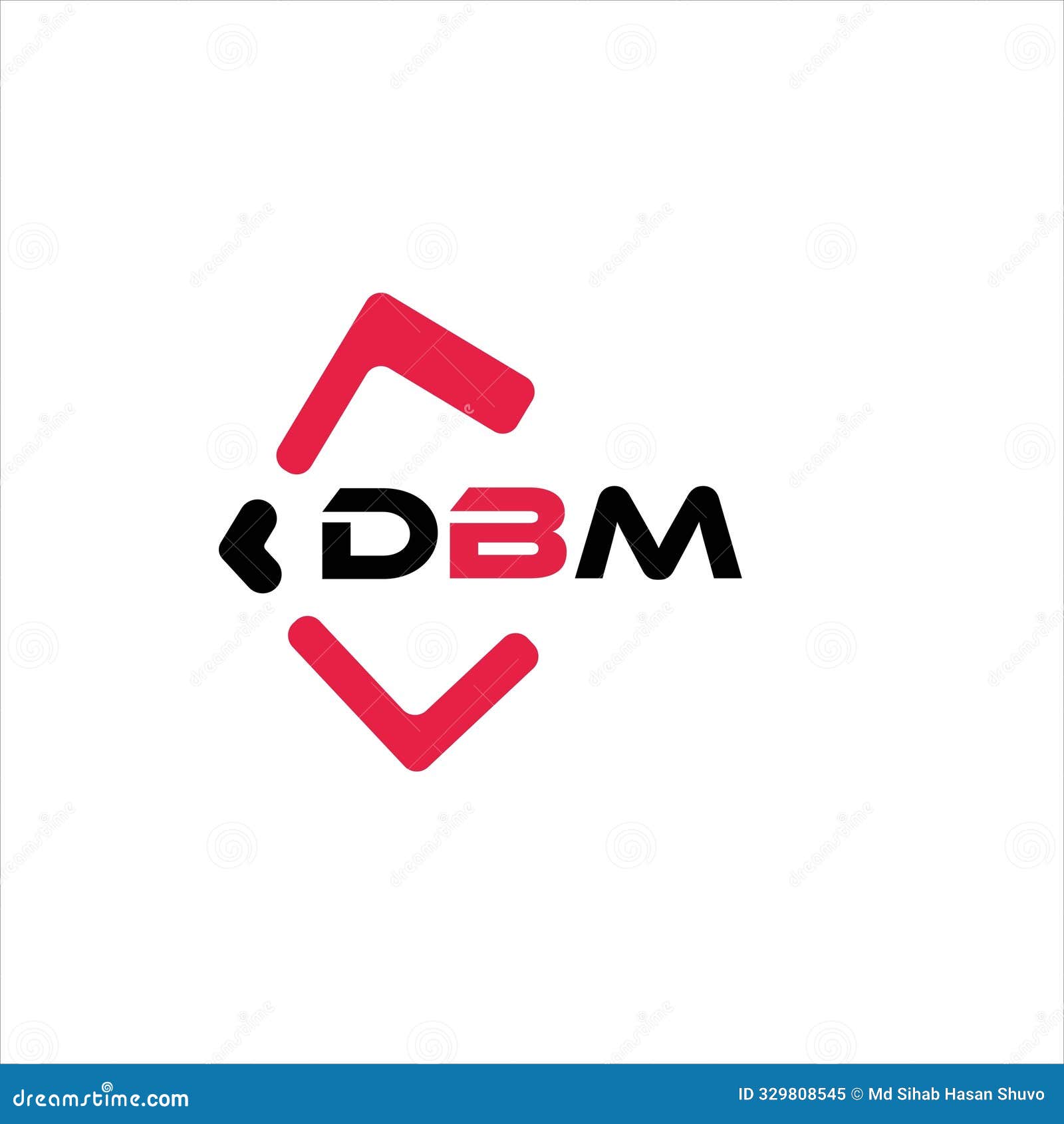 dbm creative minimalist letter logo. dbm unique  initials alphabet letter logo 