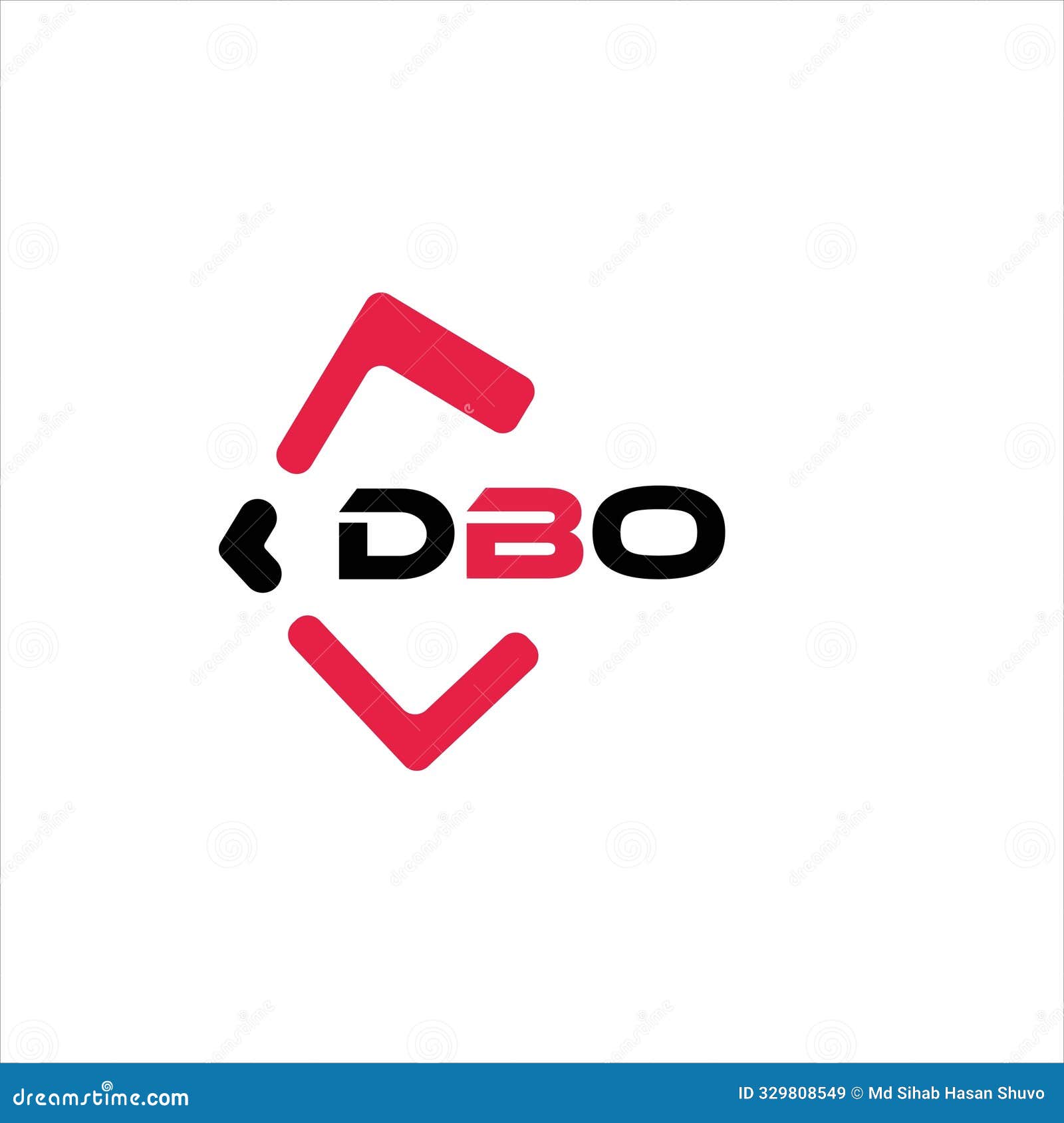 dbo creative minimalist letter logo. dbo unique  initials alphabet letter logo 