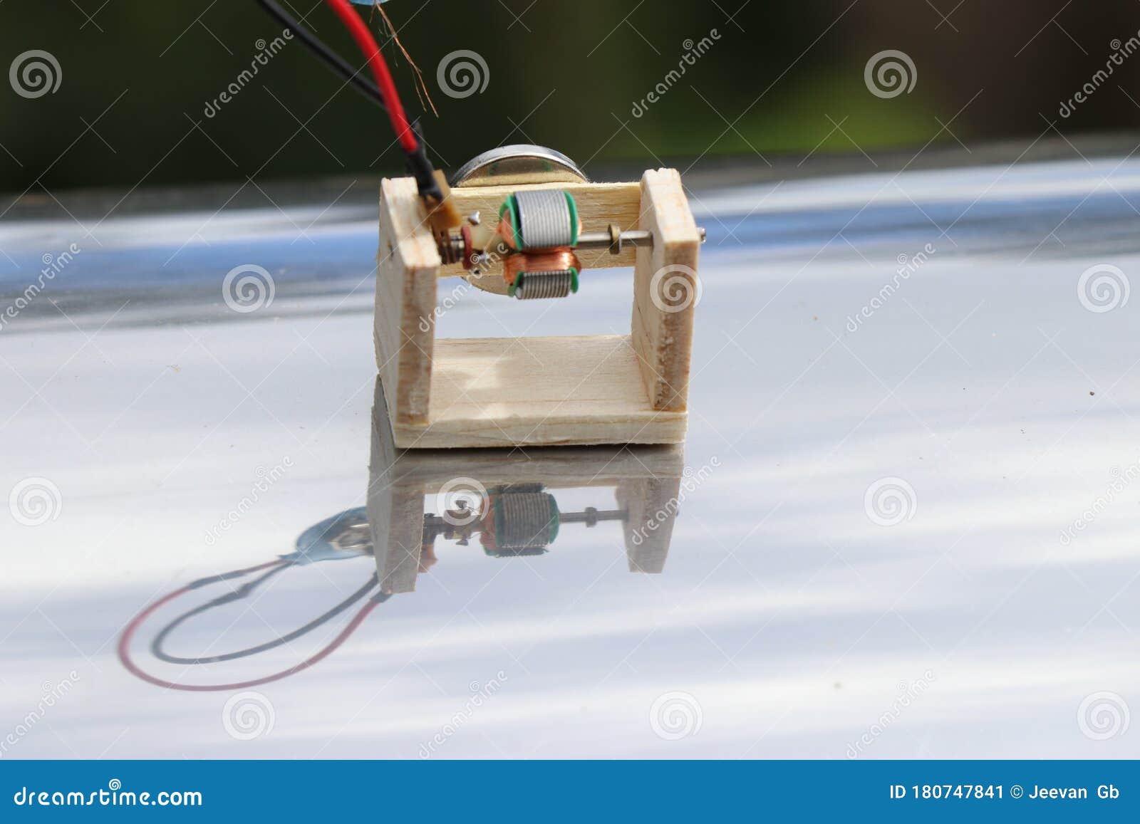 Modified Dc Motor Rotor for Education Purpose Stock Image Image of