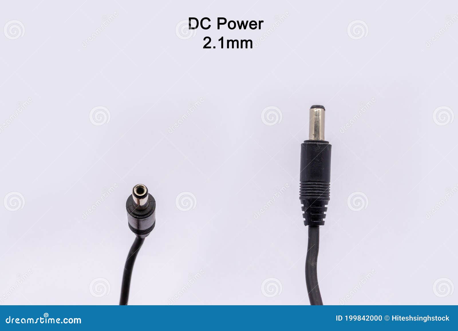 DC_Power2.1 Cable from Different Angles Isolated Against White