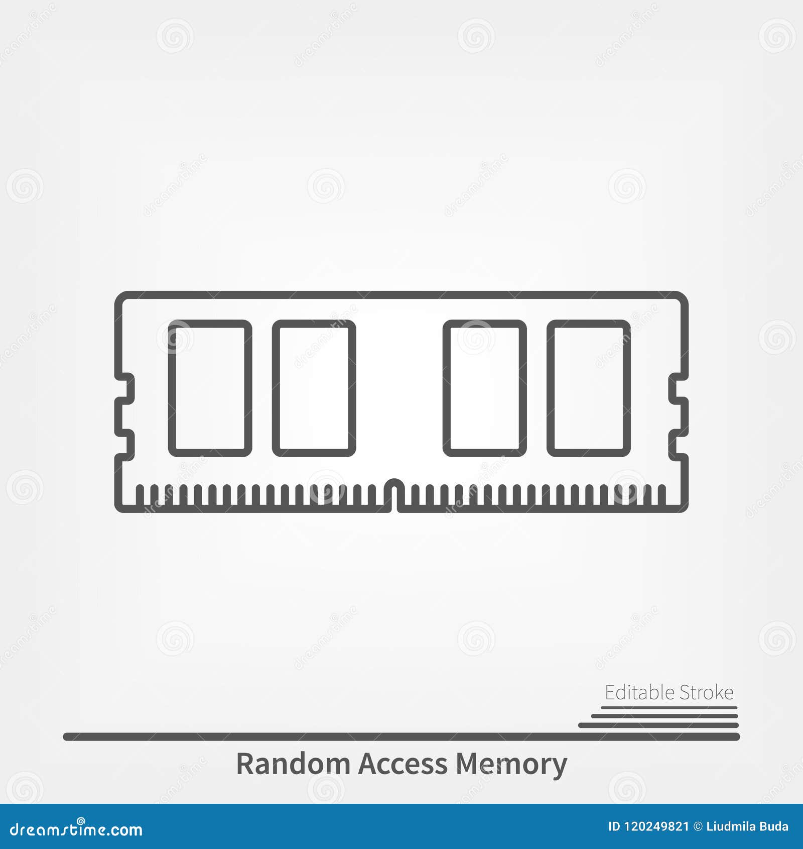Random access memory icon Trendy Random access memory logo concept on  white background from hardware collection Suitable for use on web apps  mobile apps and print media Stock Vector  Adobe Stock