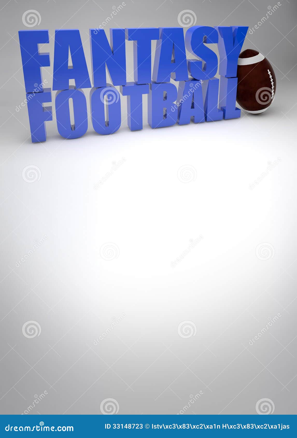 De Achtergrond Van De Fantasievoetbal Stock Illustratie Illustration