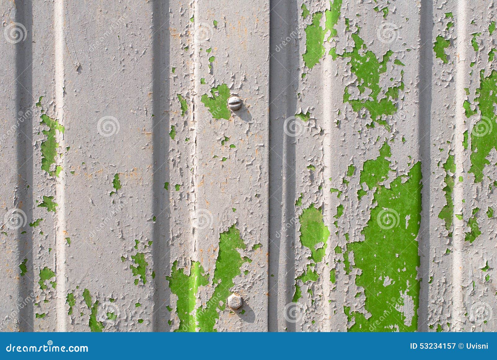 De Afgebroken Verf Op N Orrugated Metaal Het Opruimen Textuur Stock Afbeelding Afbeelding Bestaande Uit Verschillend Zijn