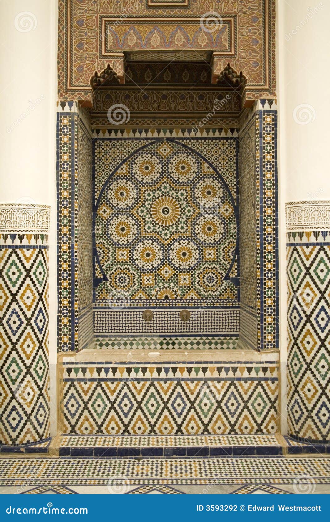 De Arabische Decoratie Van Het Mozaiek Stock Foto Image Of Arabisch Decoratie 3593292