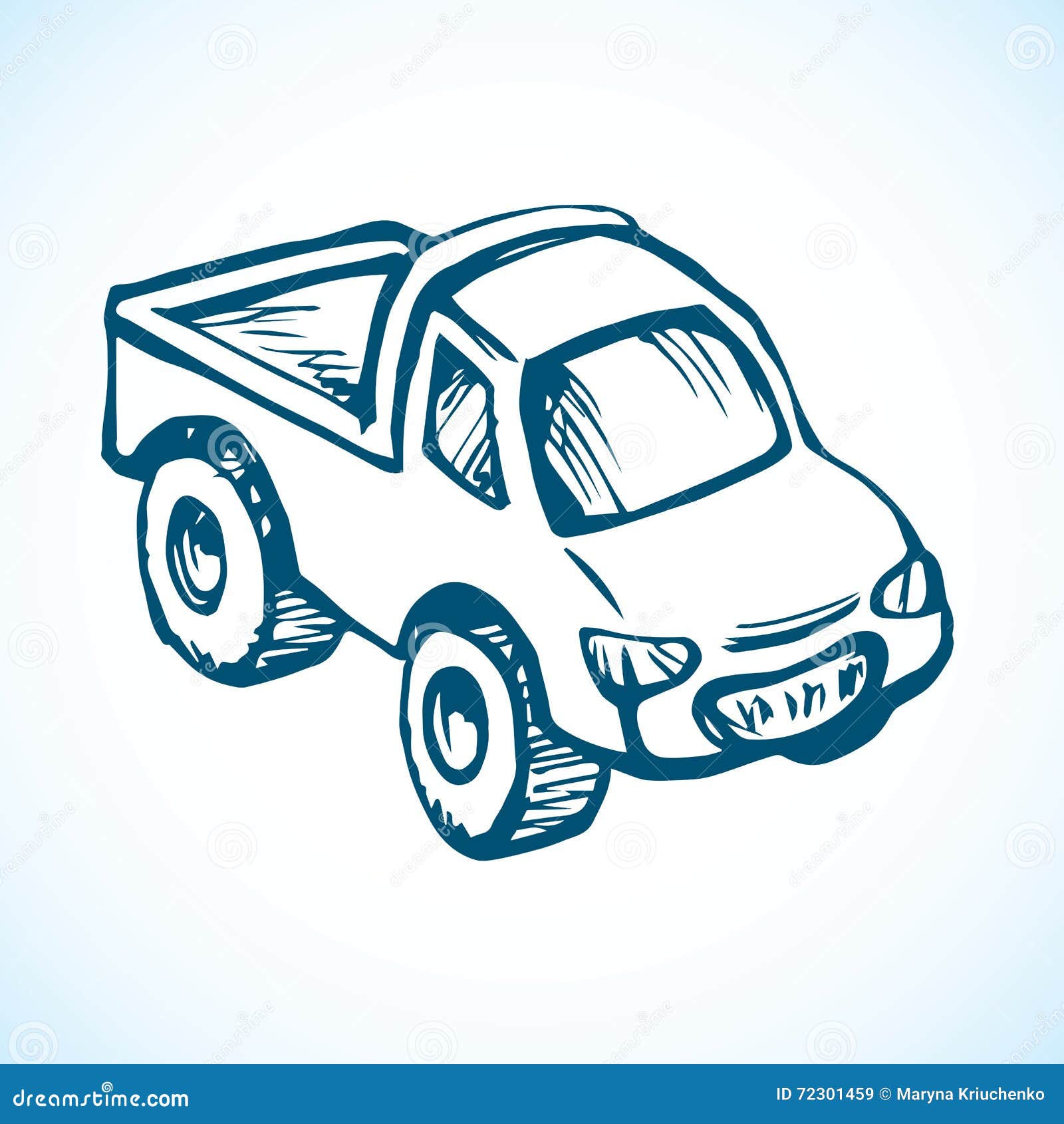 De Auto Van Het Stuk Speelgoed Vector Tekening Vector De Auto Van Het Stuk Speelgoed Vector Tekening Vector
