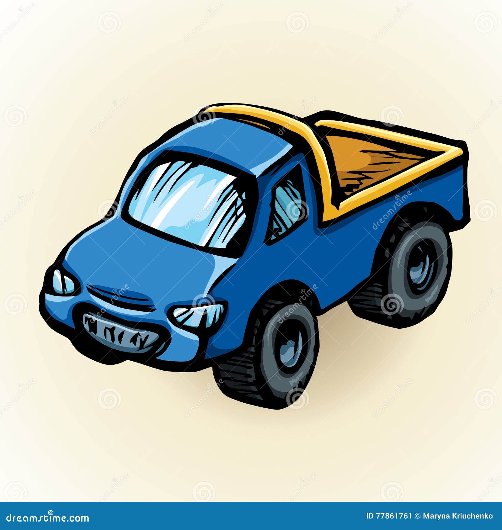 De Auto Van Het Stuk Speelgoed Vector Tekening Vector De Auto Van Het Stuk Speelgoed Vector Tekening Vector